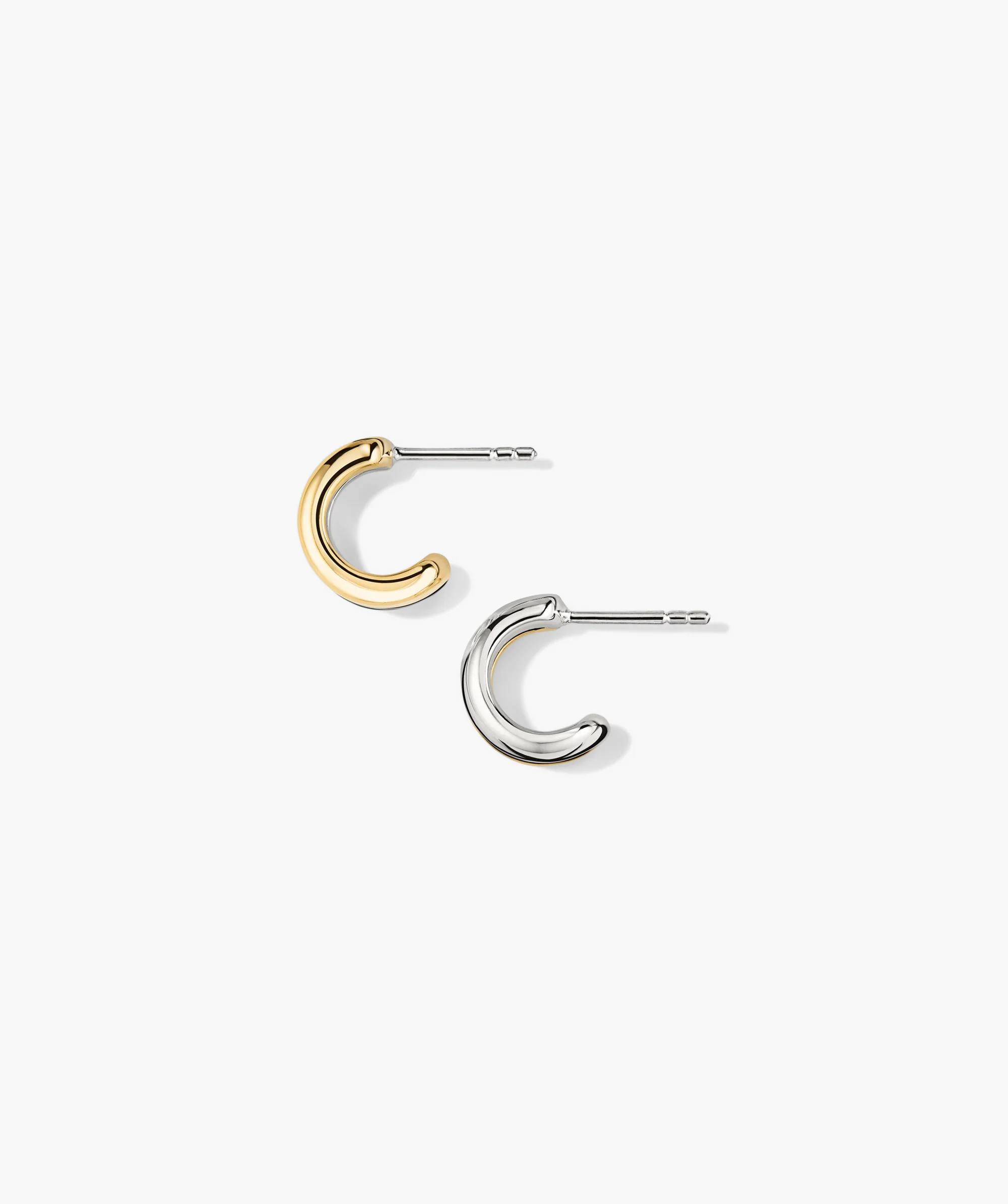 Duet Mixed Huggie Hoops - Image 3