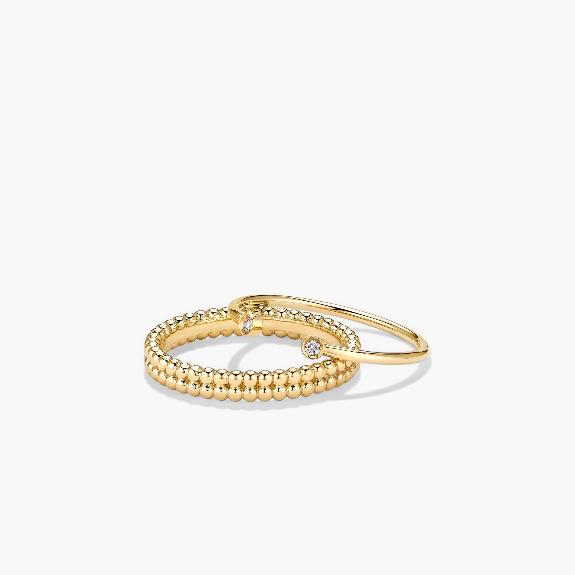 Duo Beaded Stacker Ring - Image 7