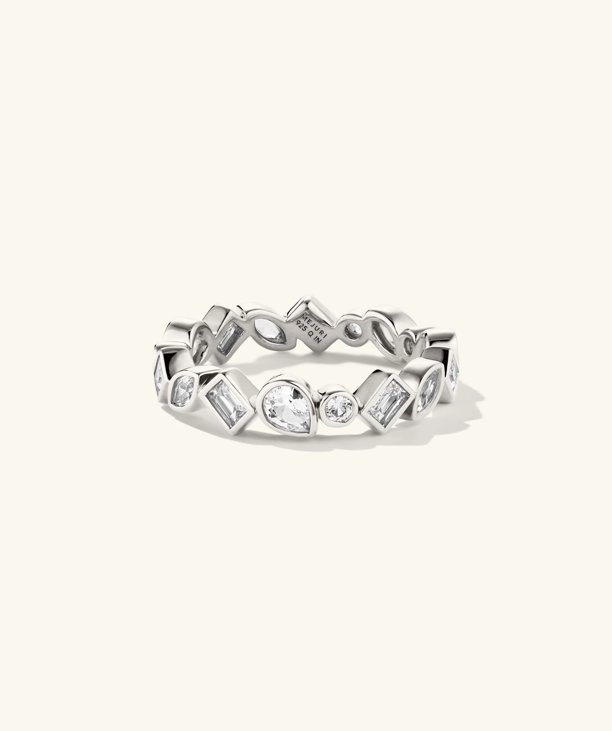 Edie Lab Grown Sapphire Eternity Ring - Image 5