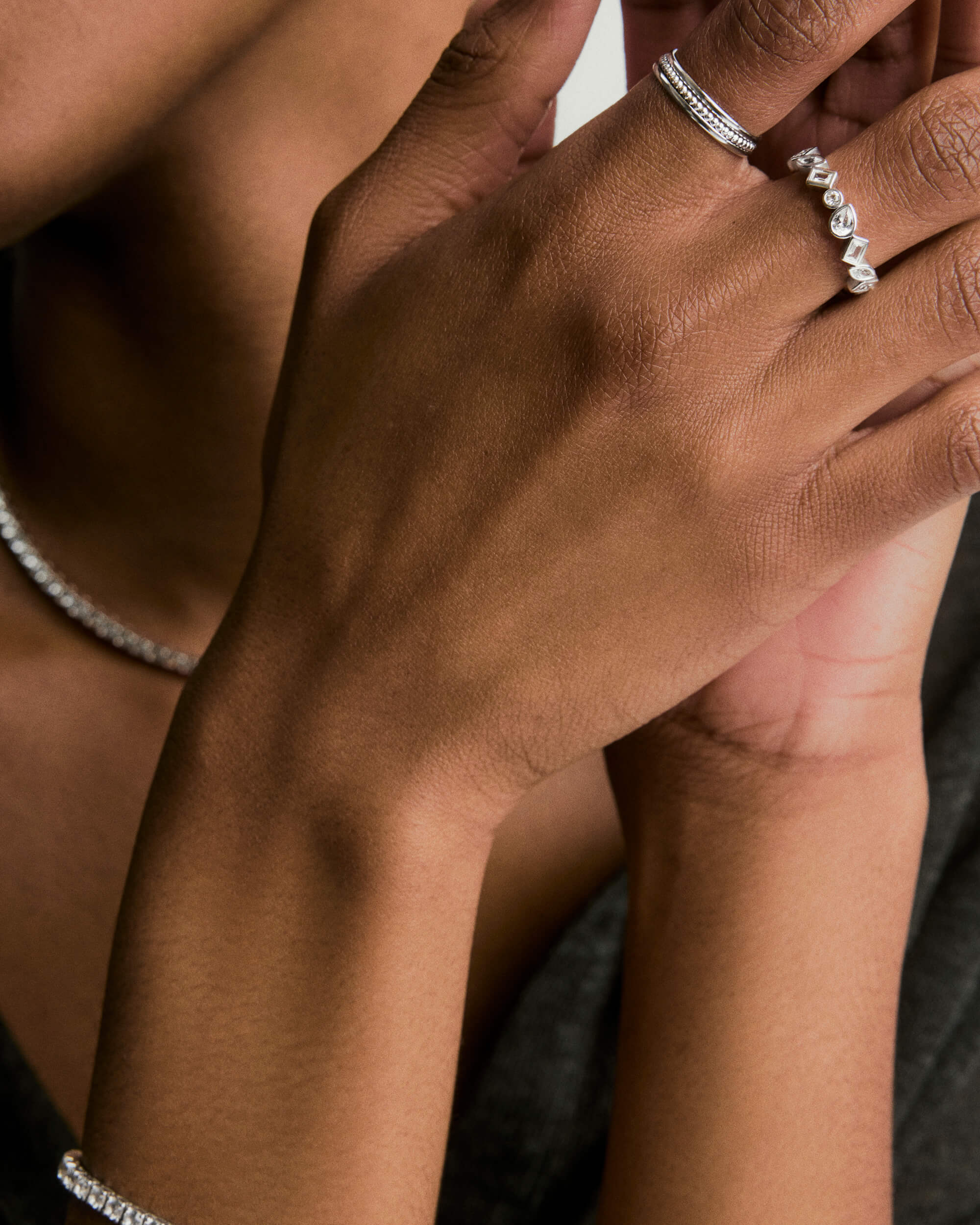 Edie Lab Grown Sapphire Eternity Ring - Image 6