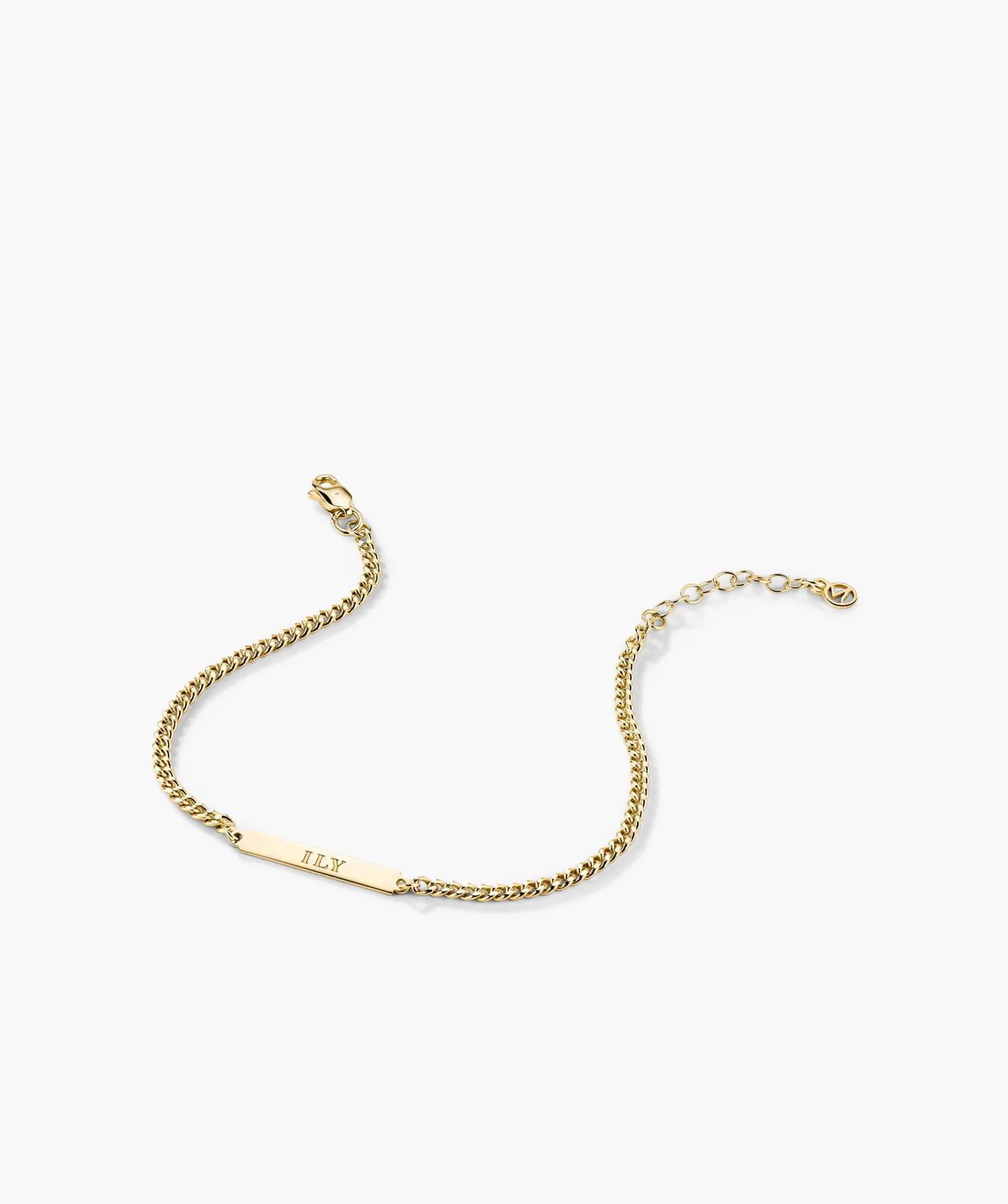 Engravable Bar Curb Chain Bracelet - Image 4