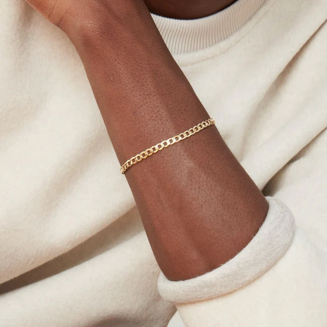 Flat Curb Chain Bracelet - Image 3