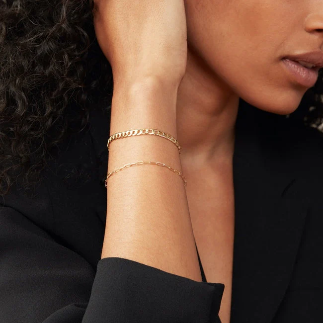 Flat Curb Chain Bracelet - Image 8