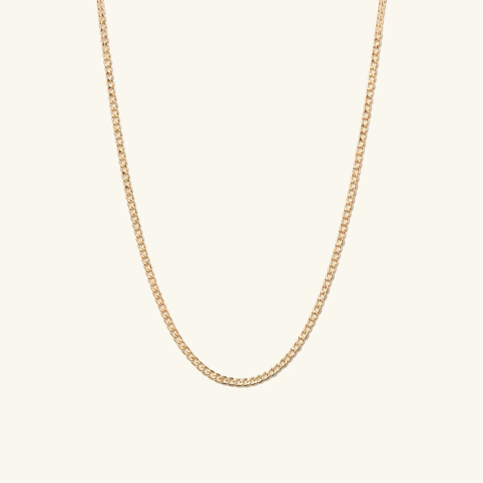 Flat Curb Chain Necklace - Image 10