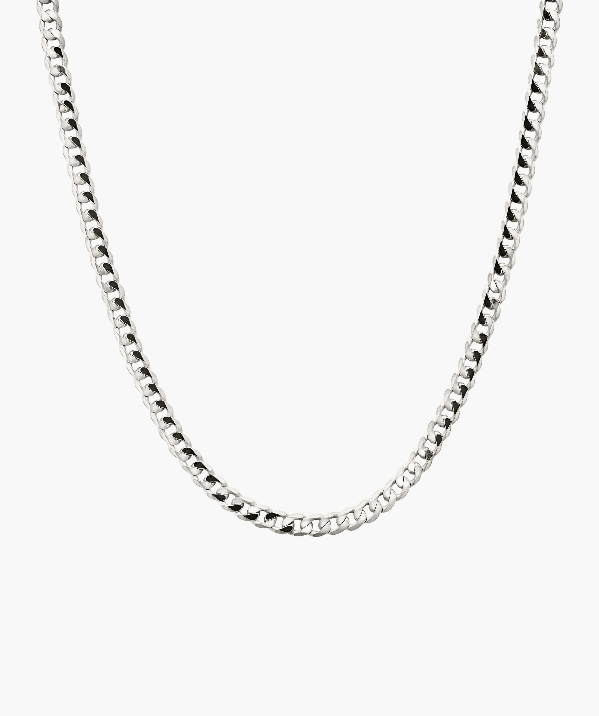 Flat Curb Chain Necklace - Image 3