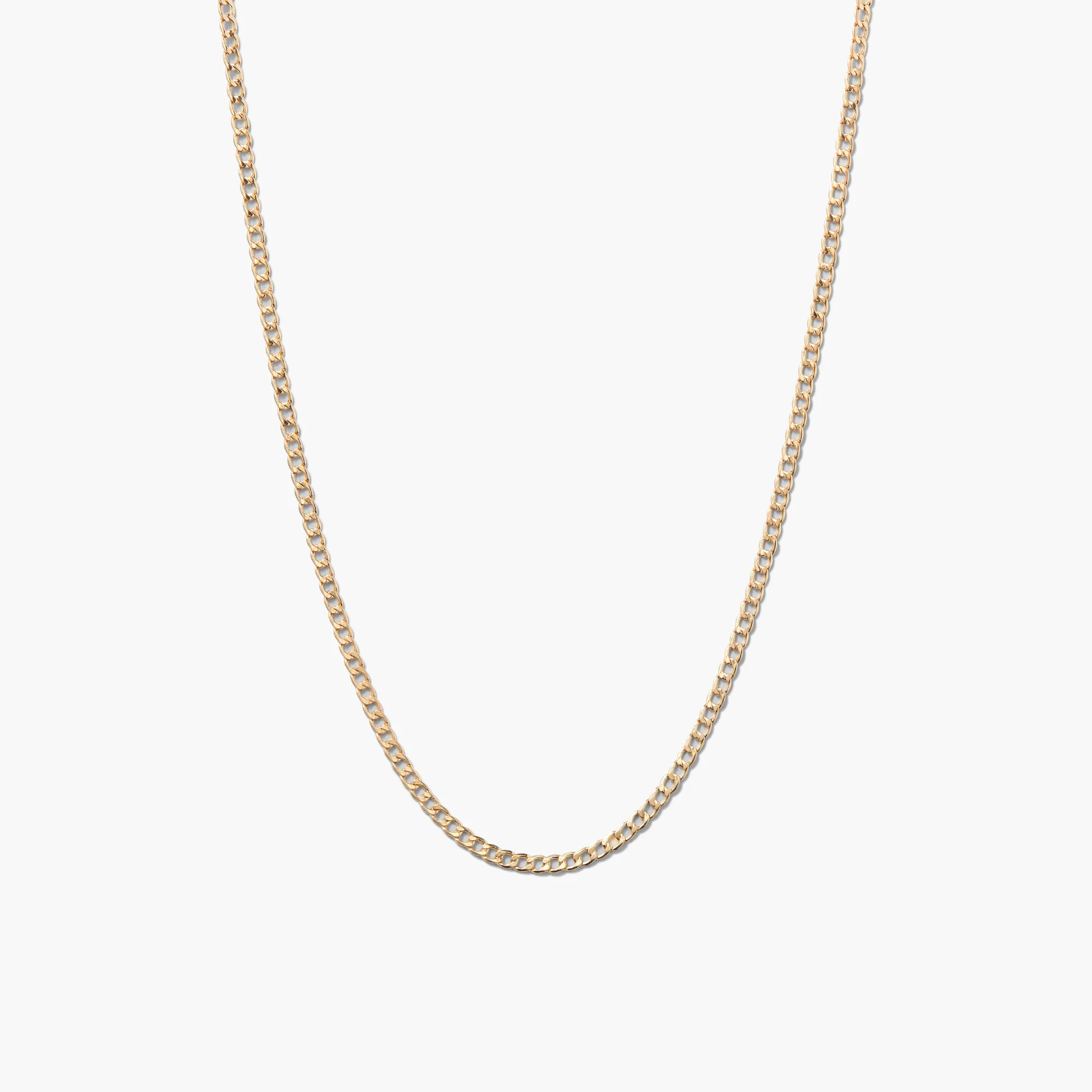 Flat Curb Chain Necklace - Image 5