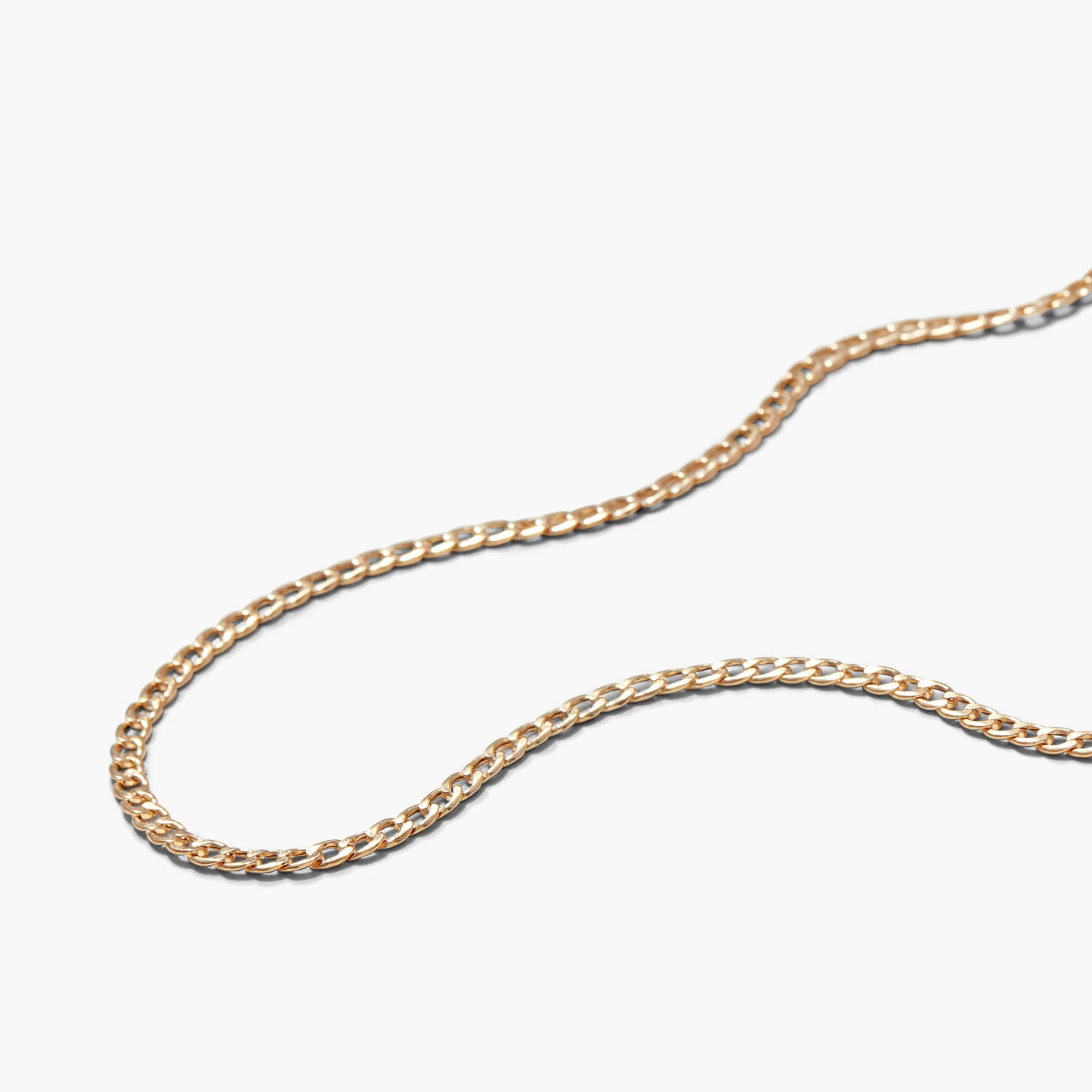 Flat Curb Chain Necklace - Image 6