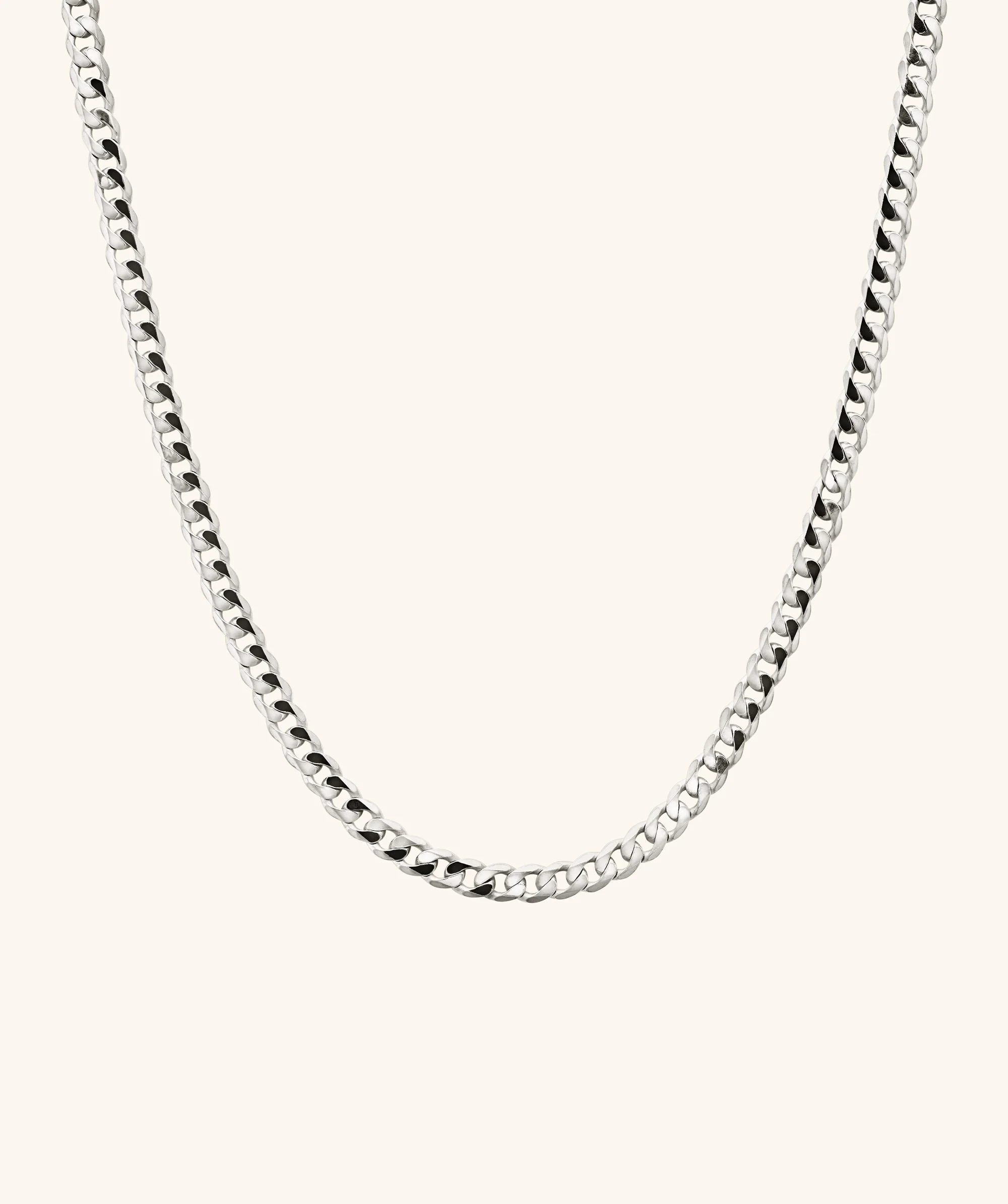 Flat Curb Chain Necklace - Image 8