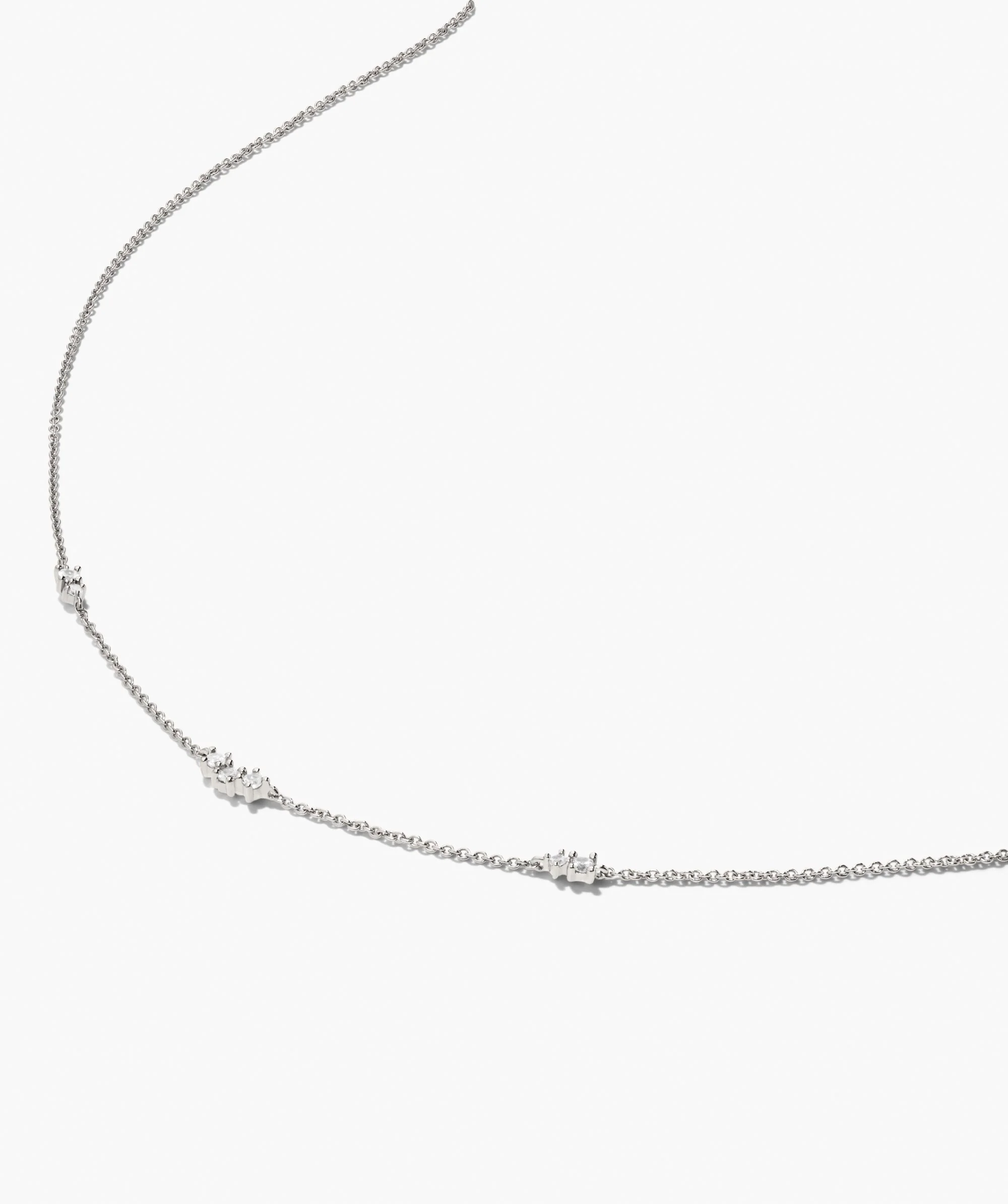 Floating Lab Grown Sapphire Necklace - Image 3