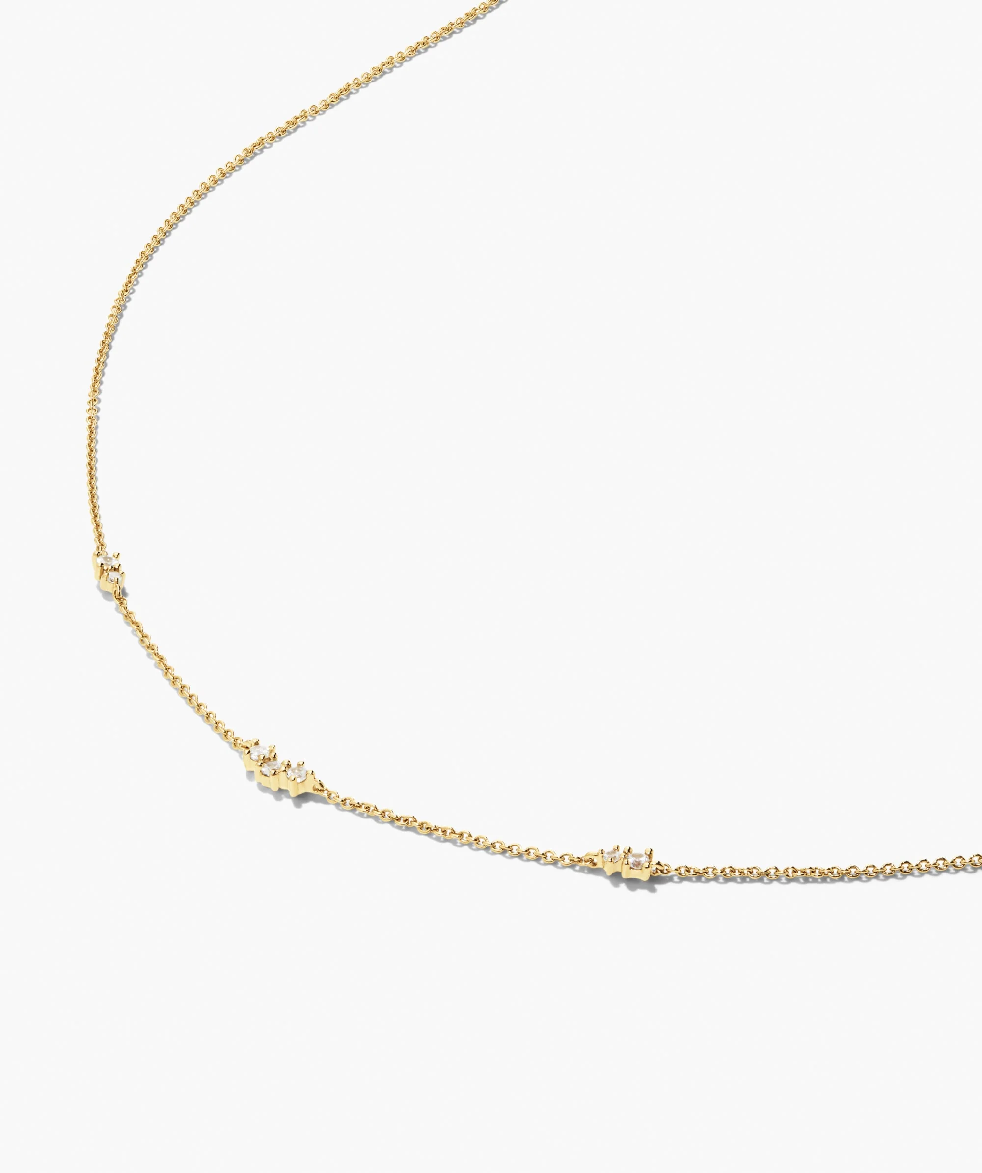 Floating Lab Grown Sapphire Necklace - Image 7