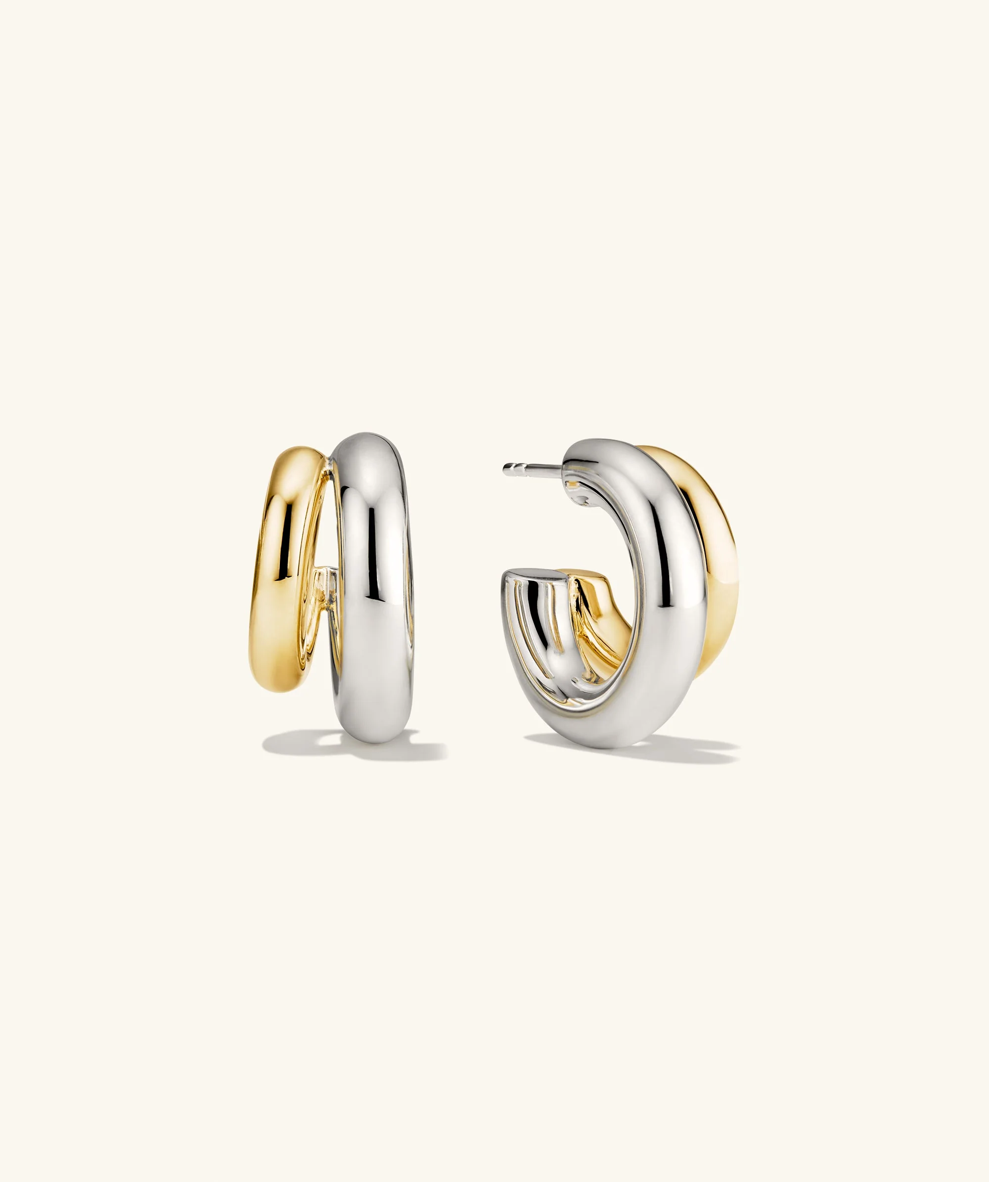 Gemini Double Hoops - Image 3