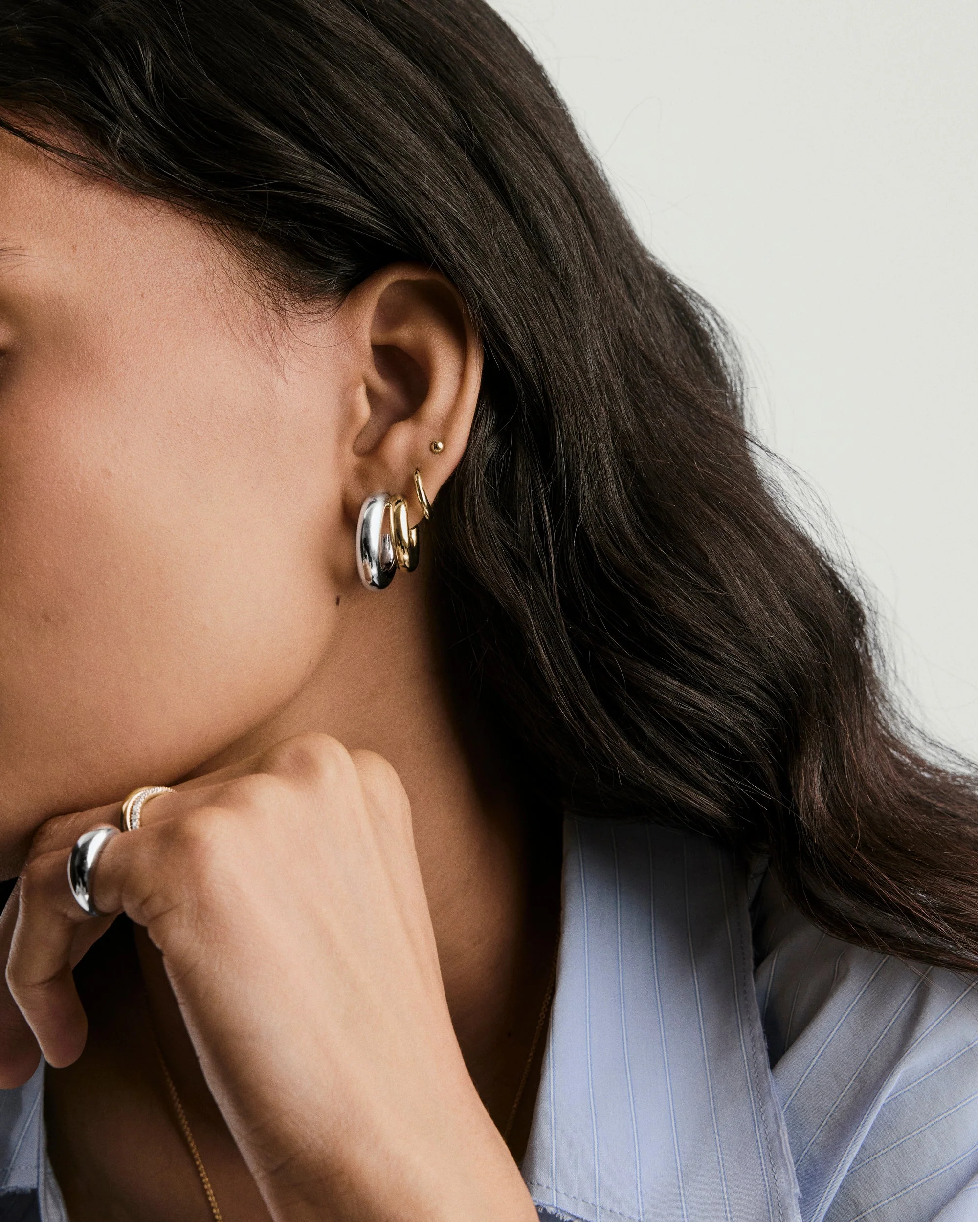 Gemini Double Hoops - Image 4