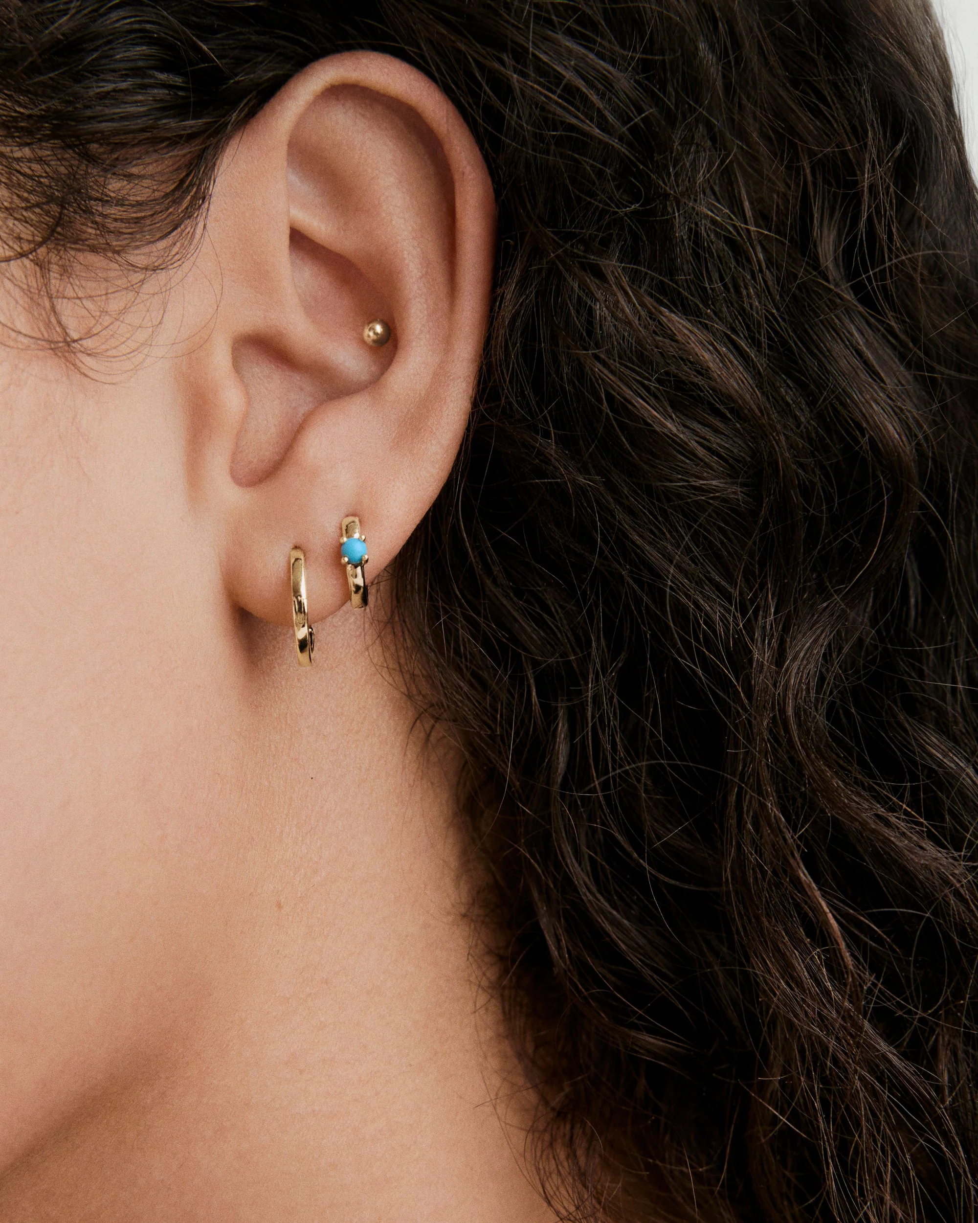 Single Colored Mini Hoop Pearl - Image 19