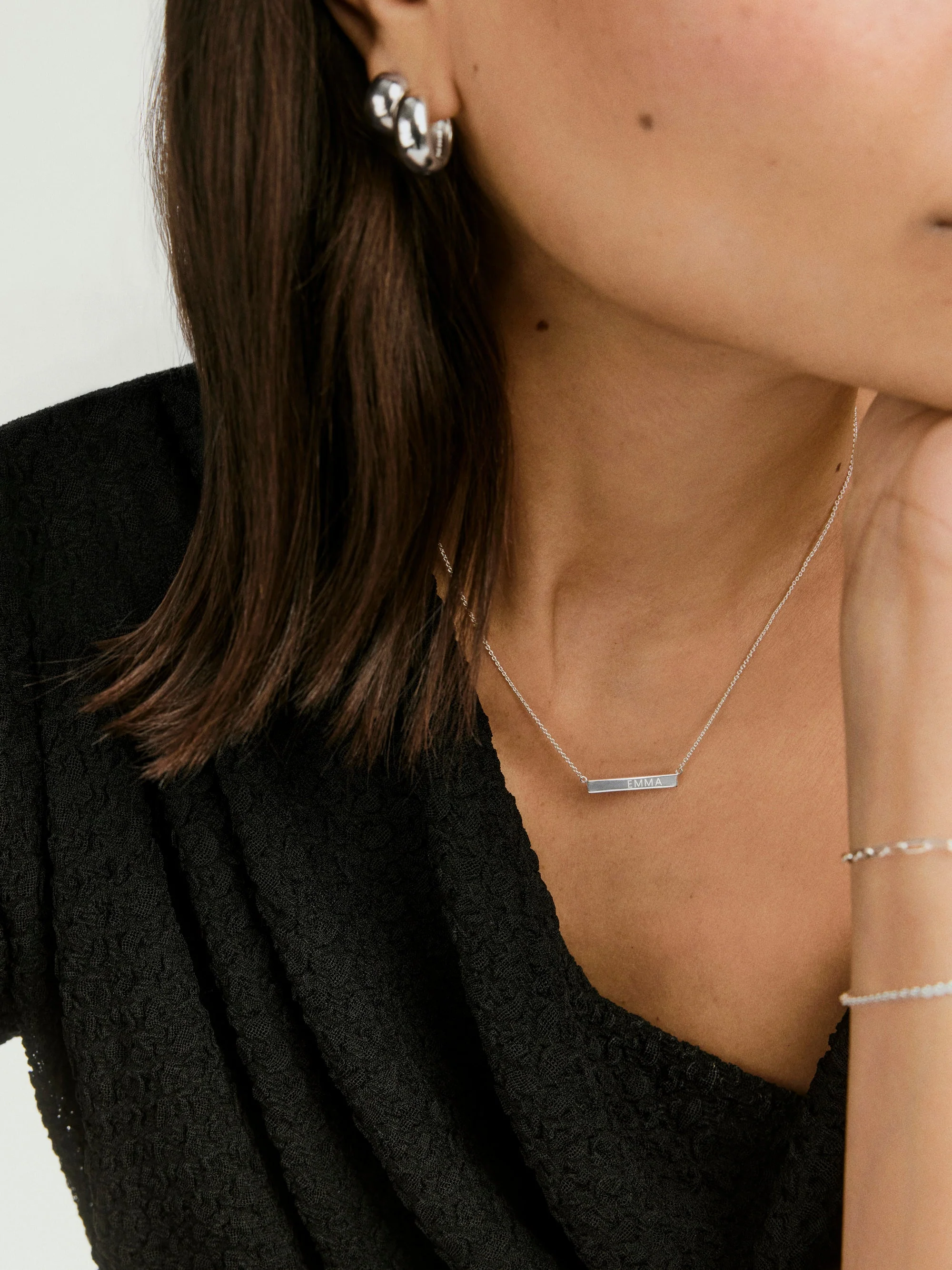 Engravable Bar Necklace - Image 13