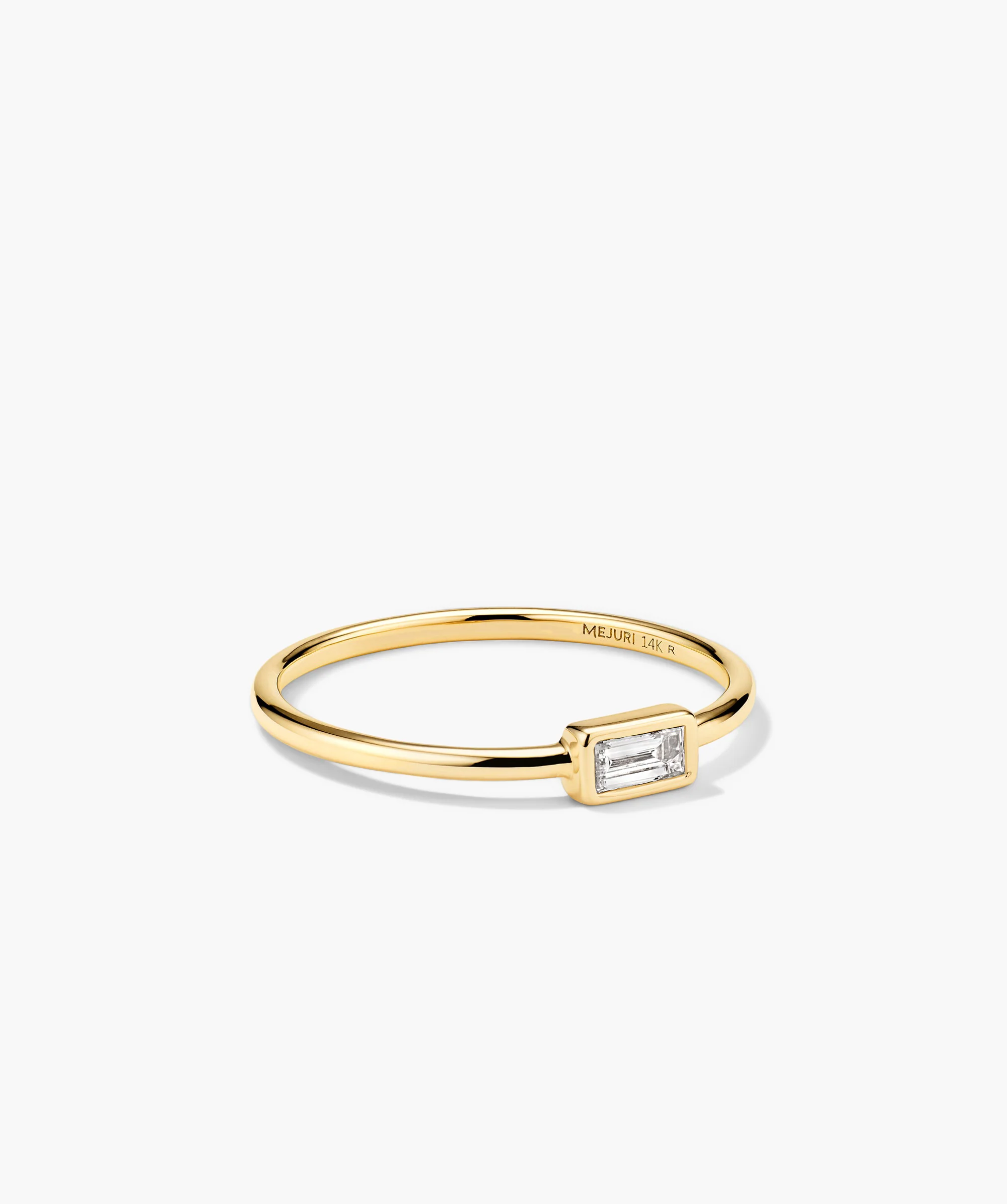 Lab Grown Diamond Baguette Stacker Ring - Image 5