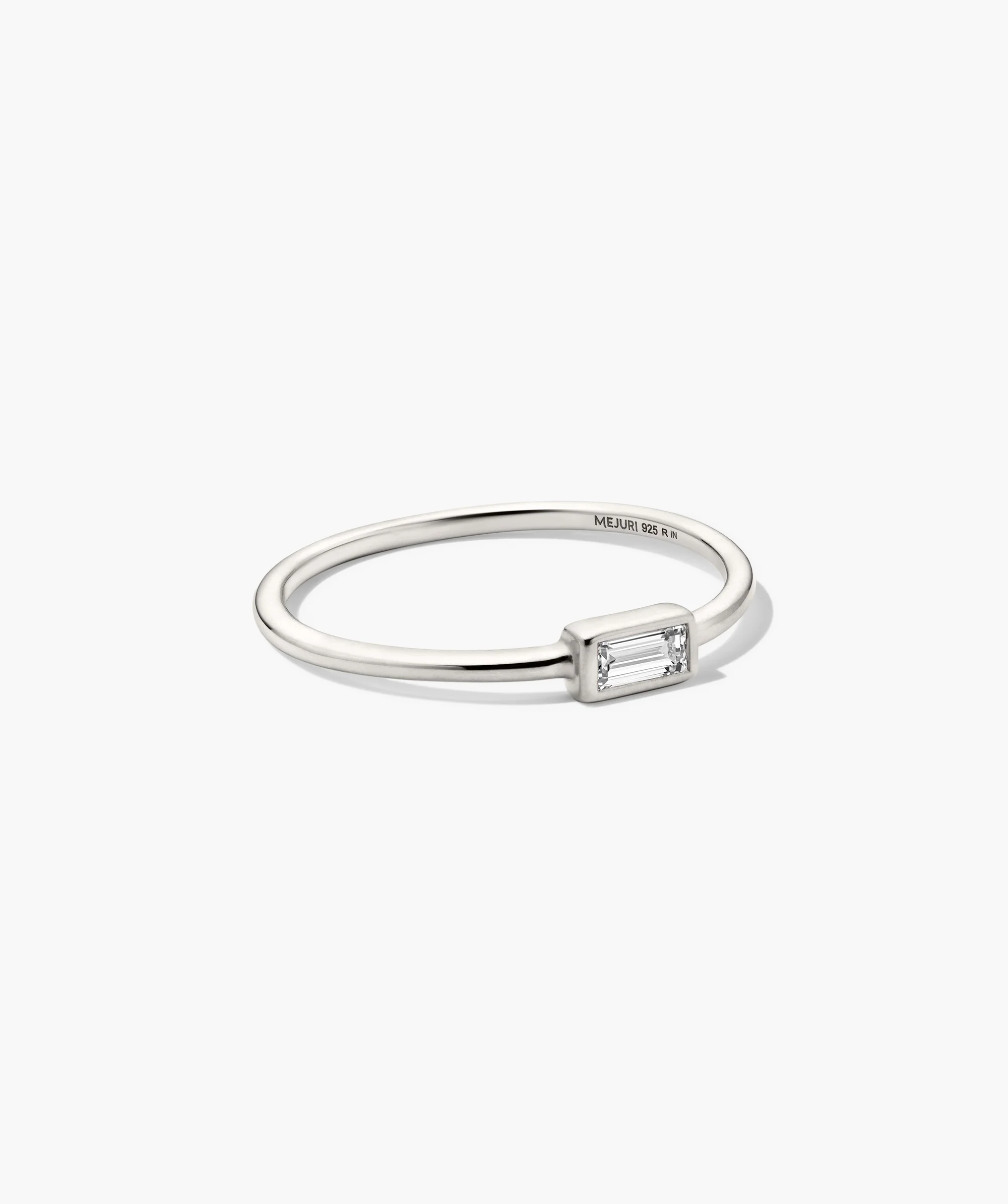 Lab Grown Diamond Baguette Stacker Ring - Image 6