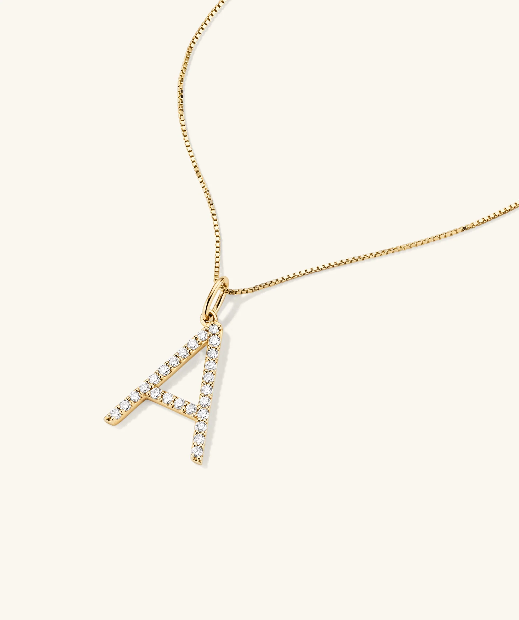 Lab Grown Diamond Oversized Letter Charm - Image 4