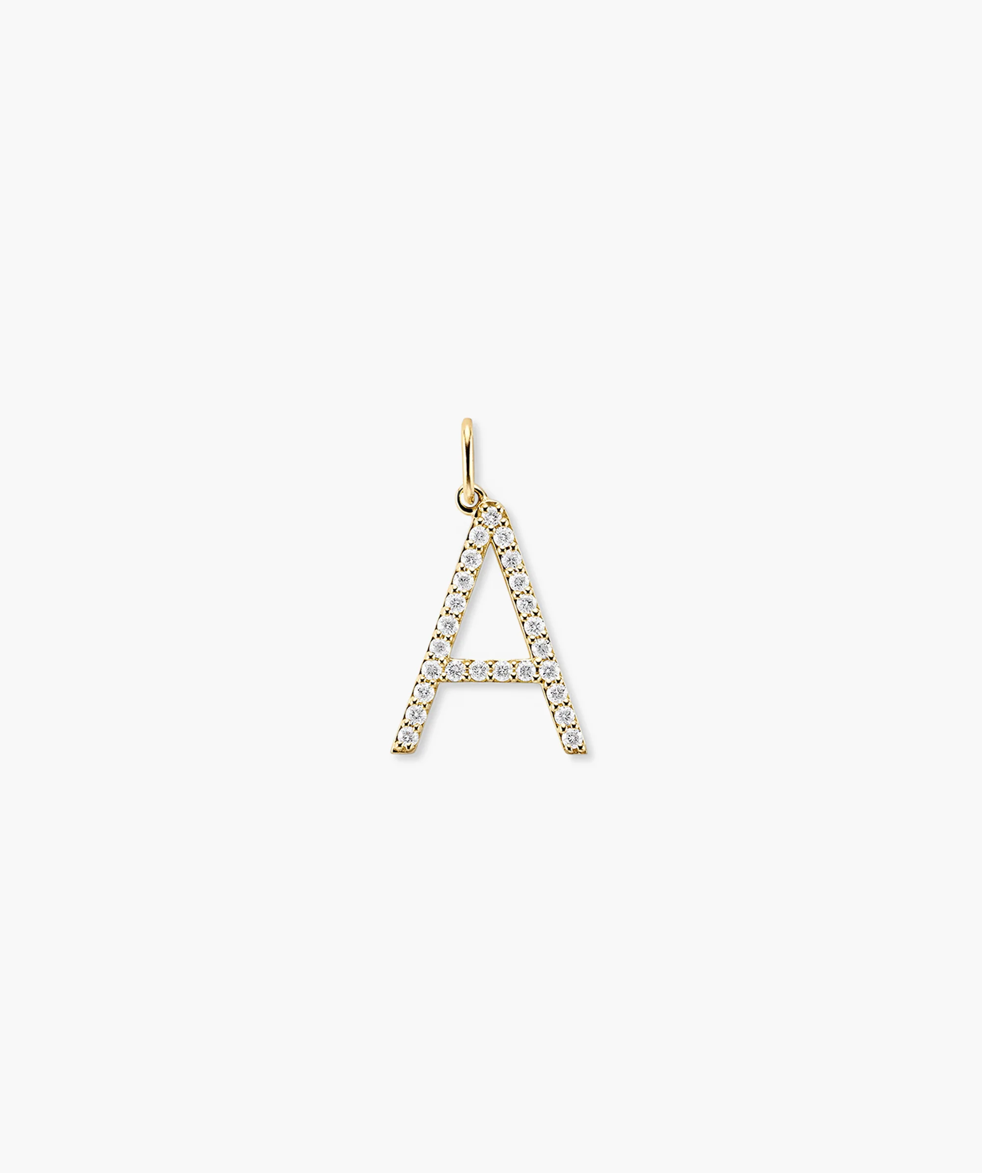 Lab Grown Diamond Oversized Letter Charm - Image 6
