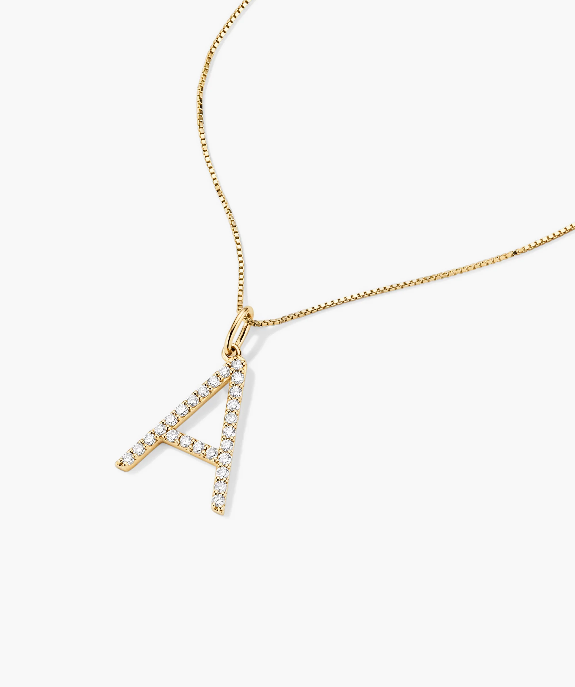 Lab Grown Diamond Oversized Letter Charm - Image 7