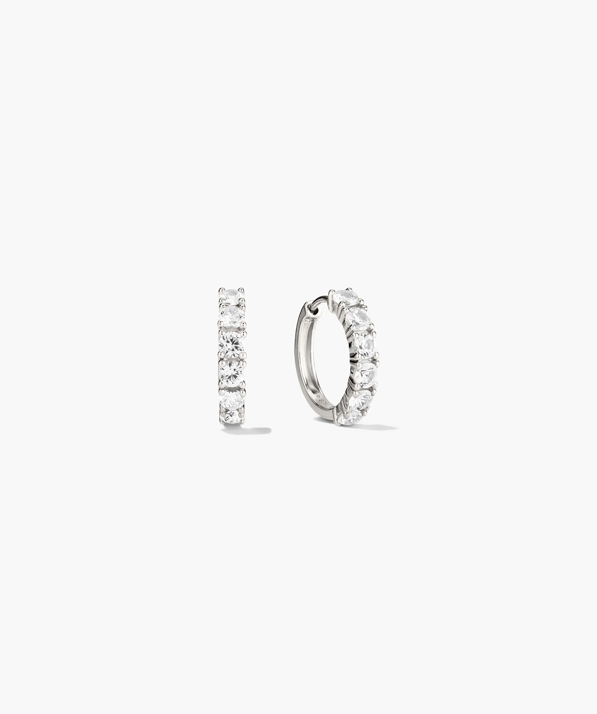 Lab Grown Sapphire Small Hoops - Image 4