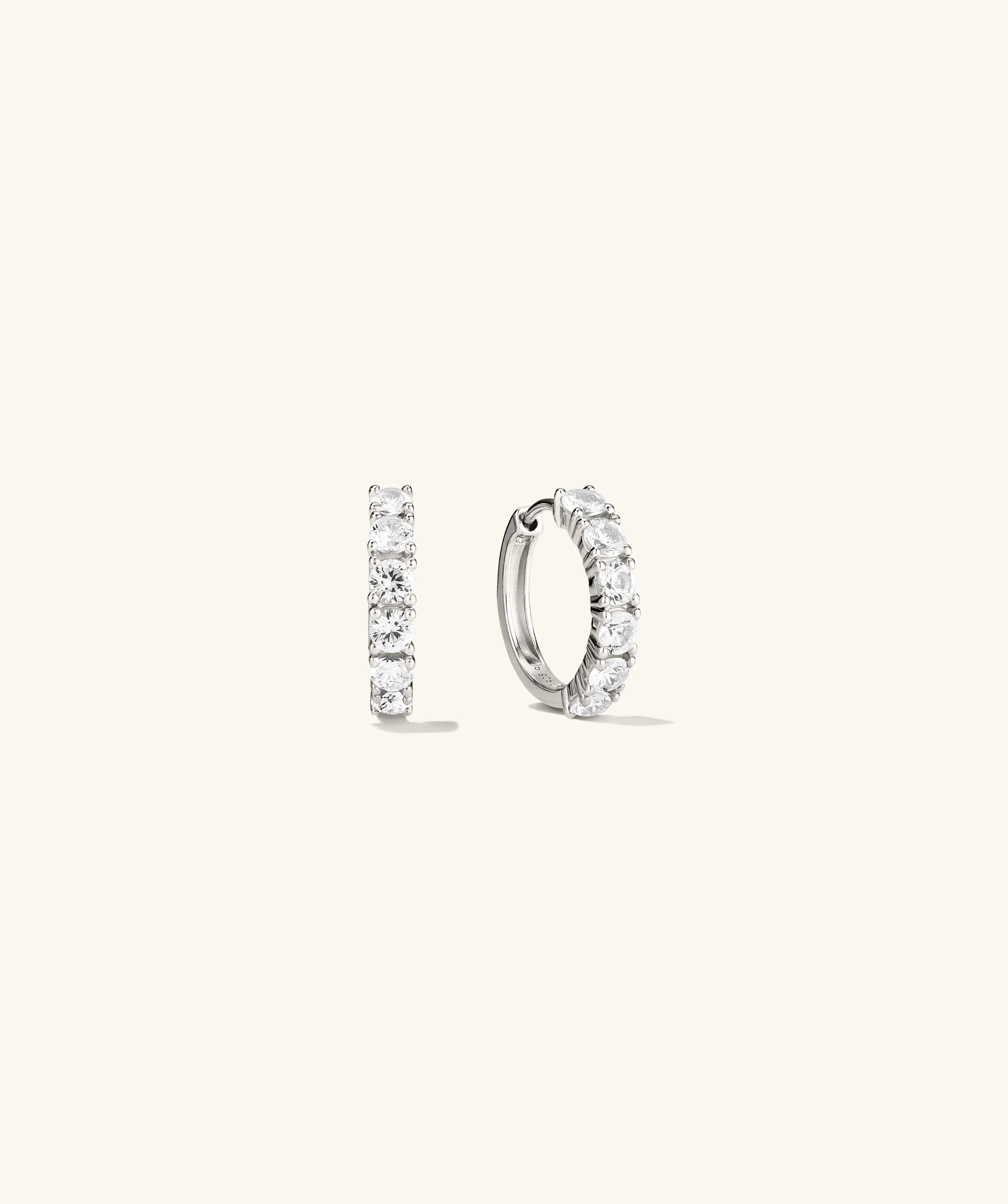 Lab Grown Sapphire Small Hoops - Image 5