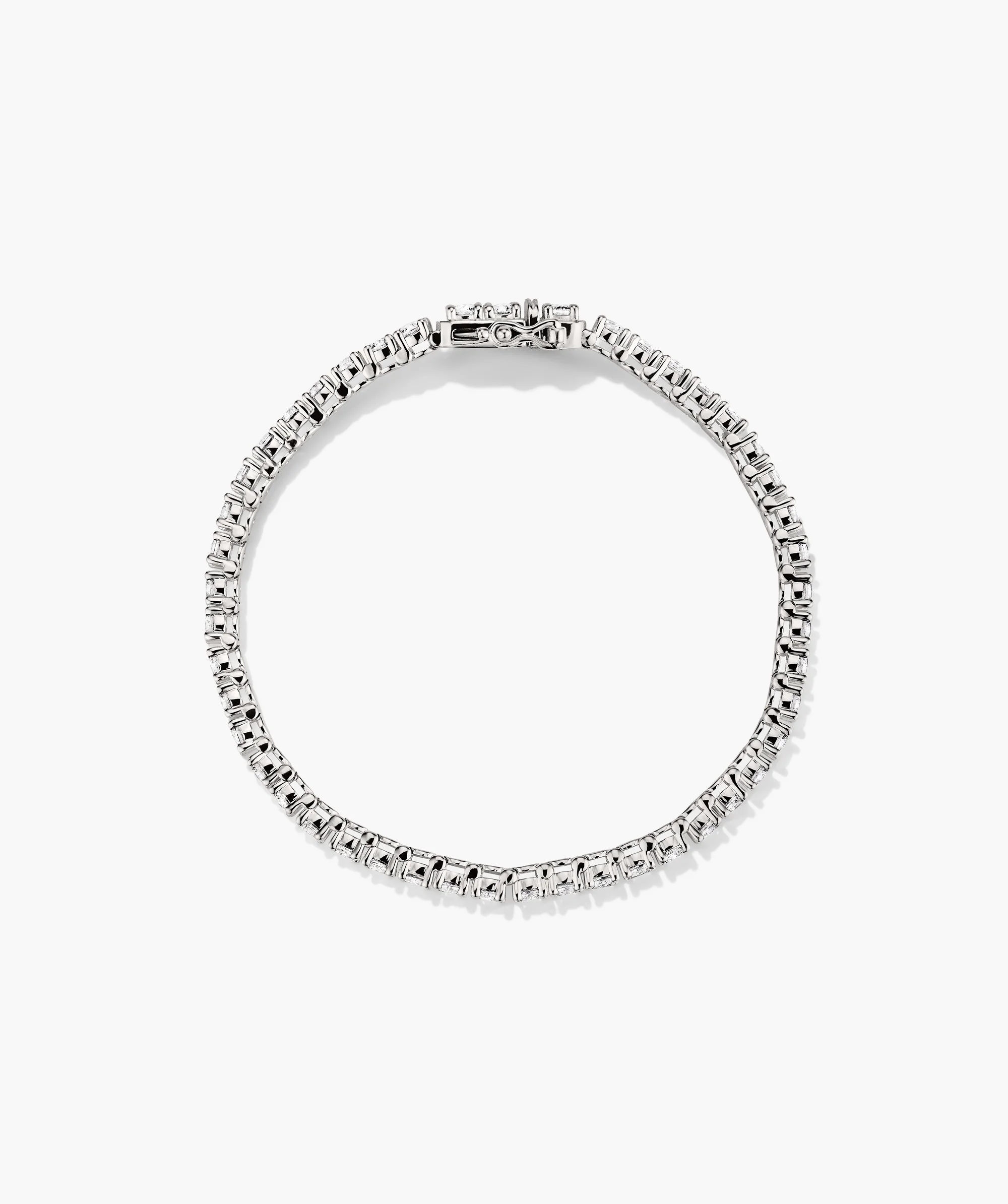 Lab Grown Sapphire Tennis Bracelet - Image 3