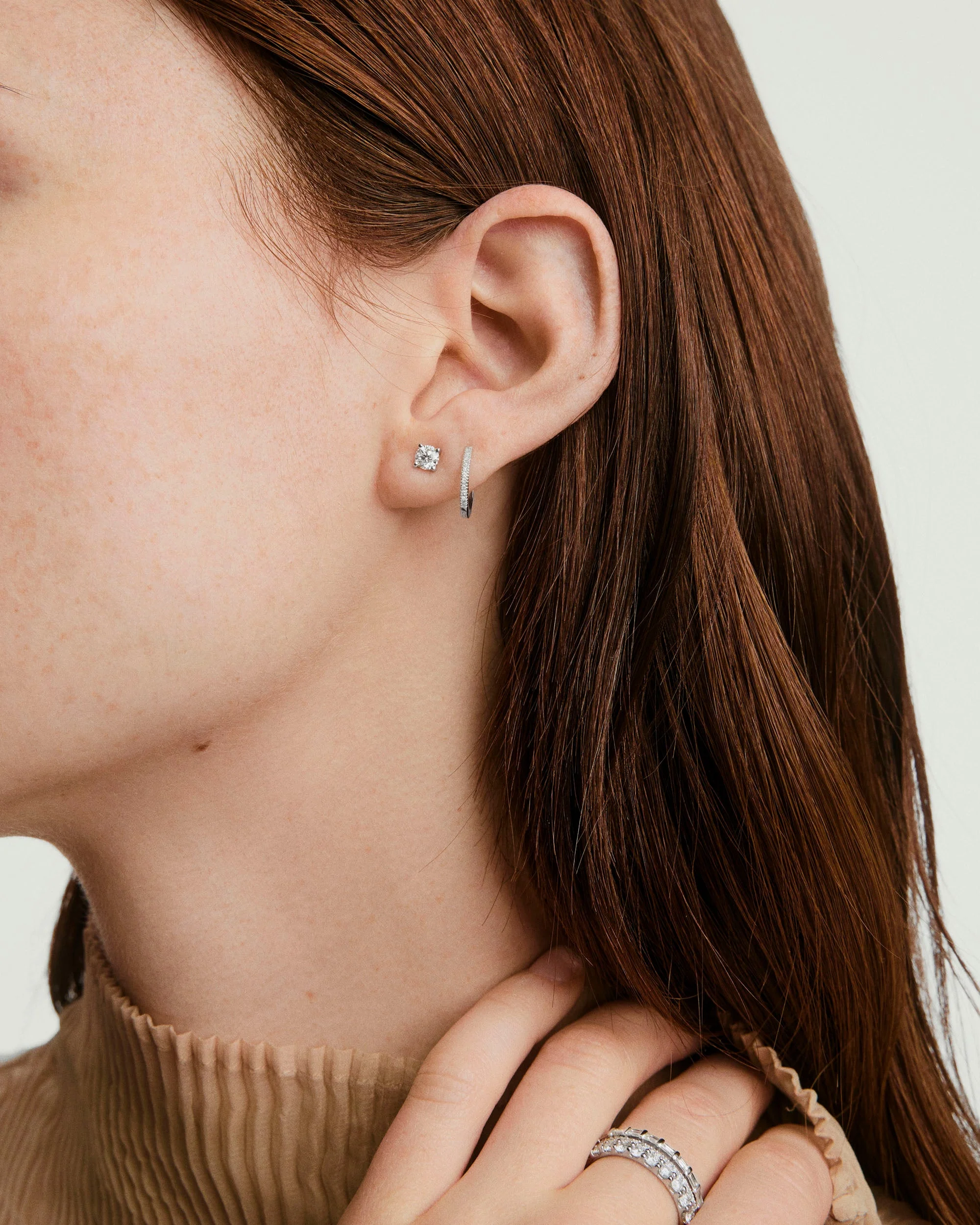 Large Diamond Studs - Image 6
