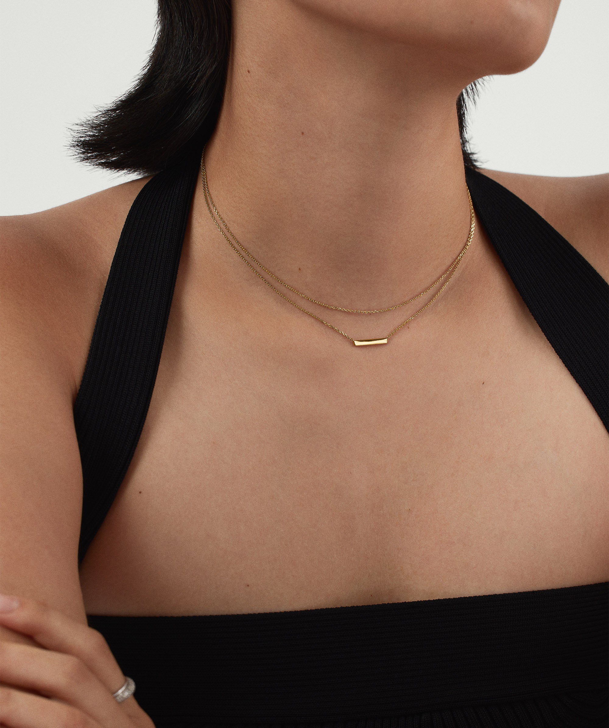 Layered Bar Necklace - Image 3