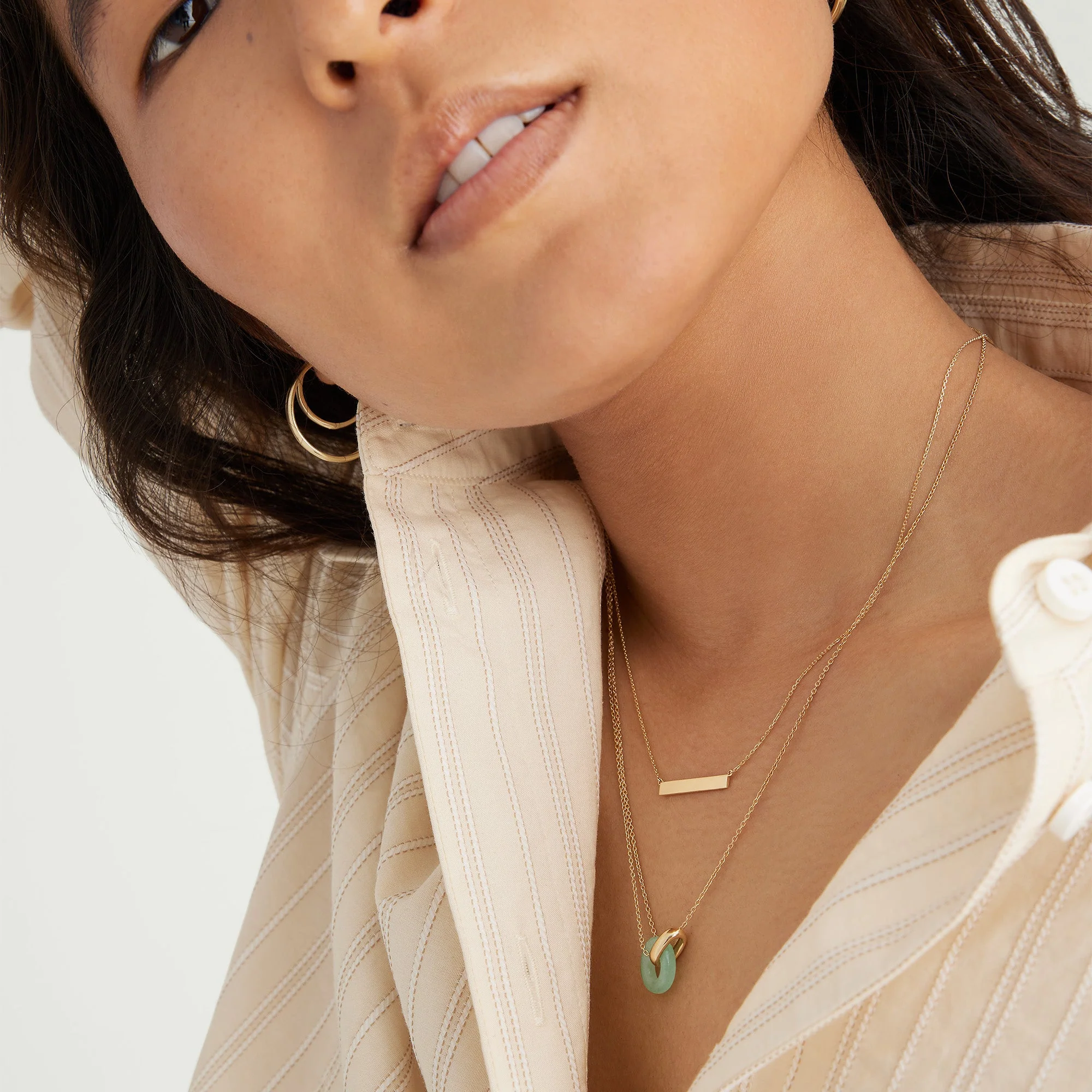 Linked Gemstone Necklace - Image 3