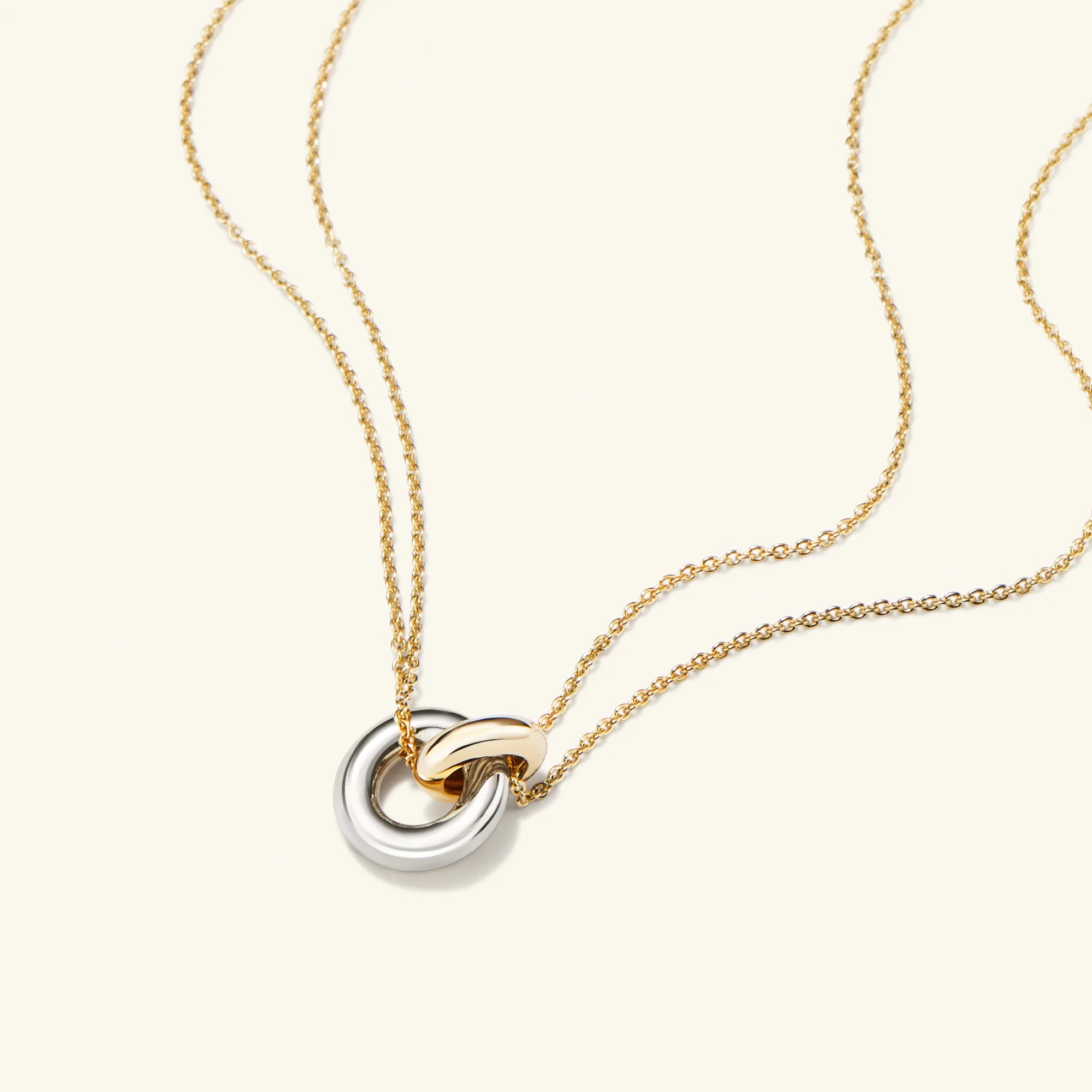 Linked Two-Tone Necklace - Image 7
