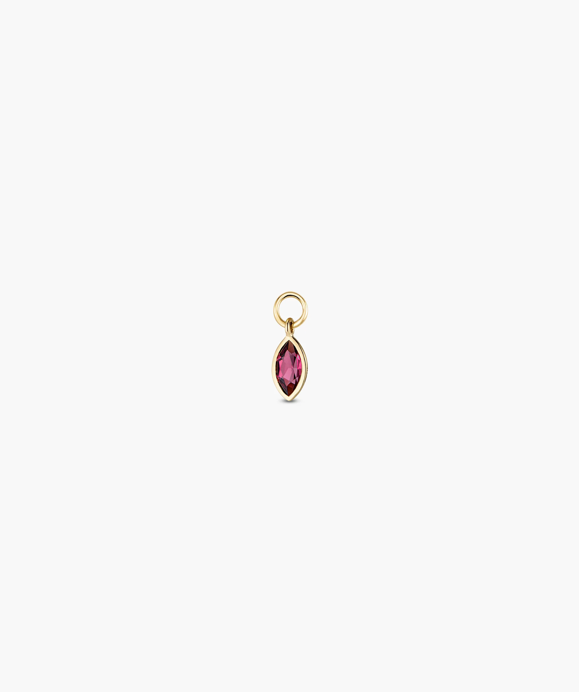 Marquise Gemstone Hoop Charm - Image 11