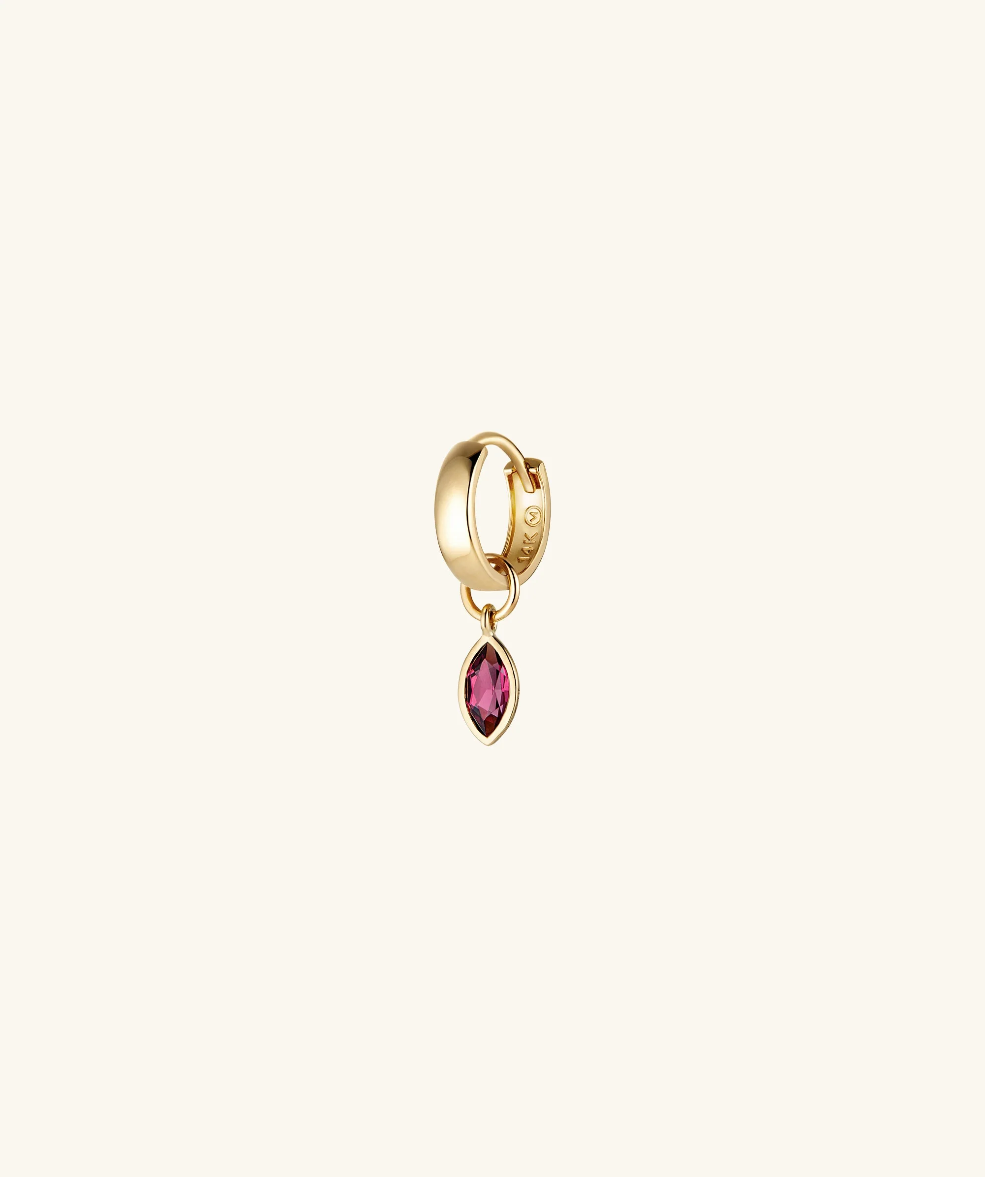 Marquise Gemstone Hoop Charm - Image 14
