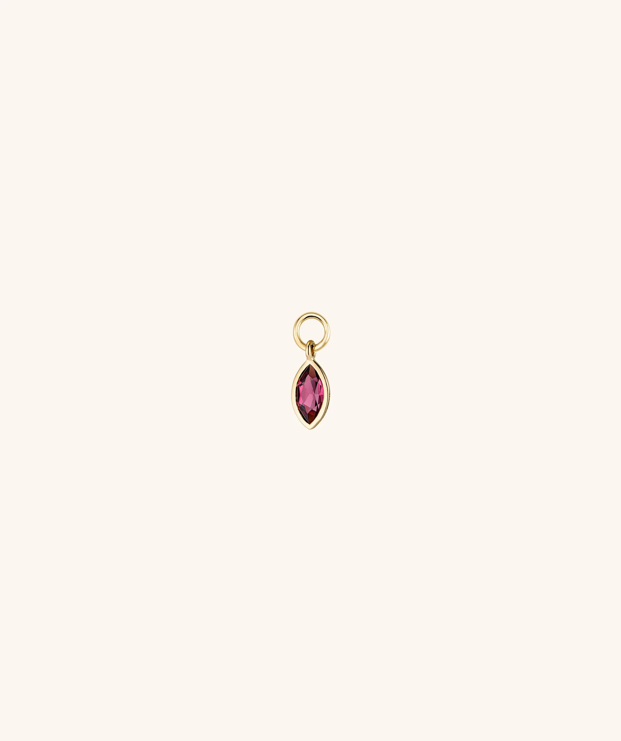 Marquise Gemstone Hoop Charm - Image 19