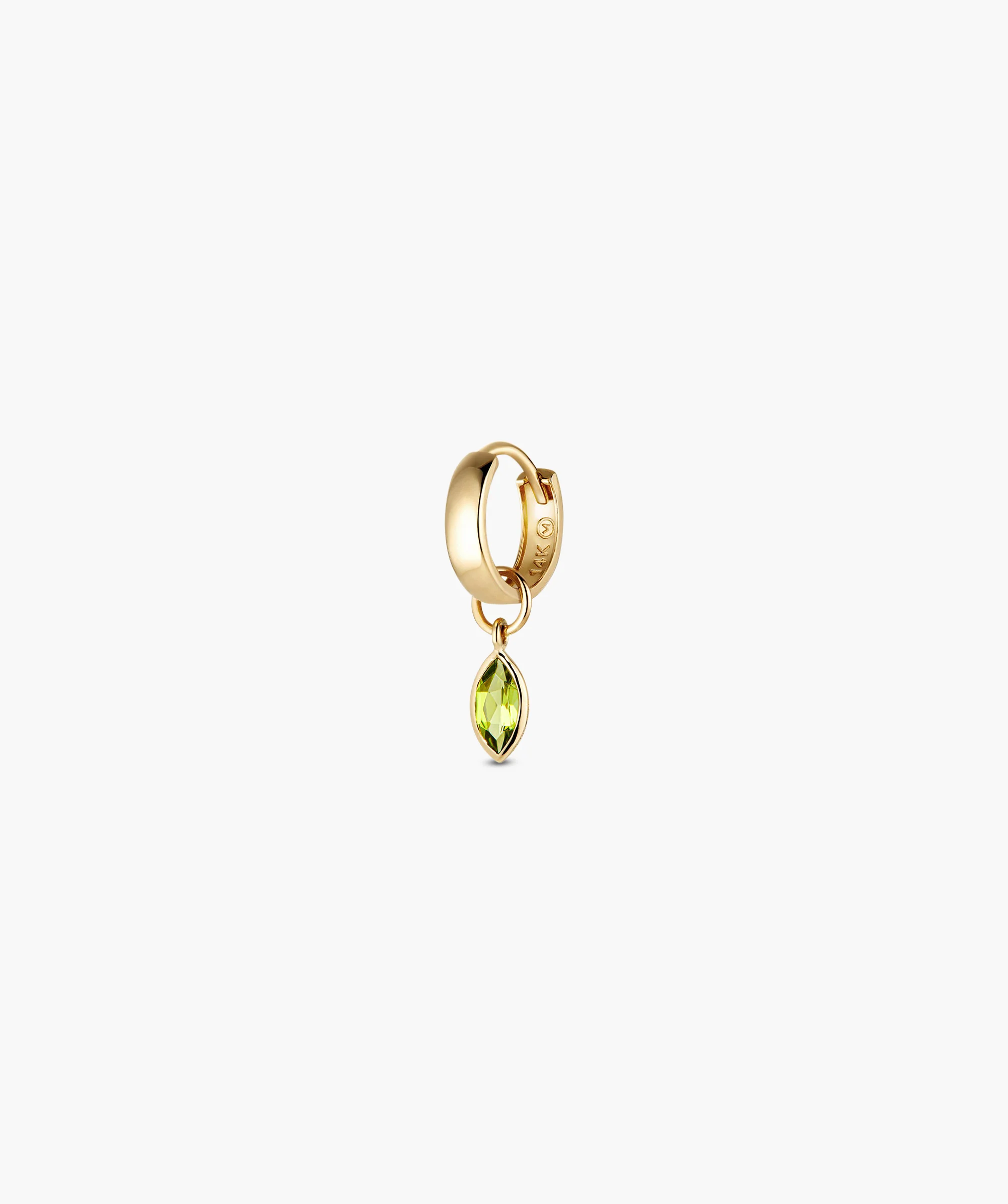 Marquise Gemstone Hoop Charm - Image 4