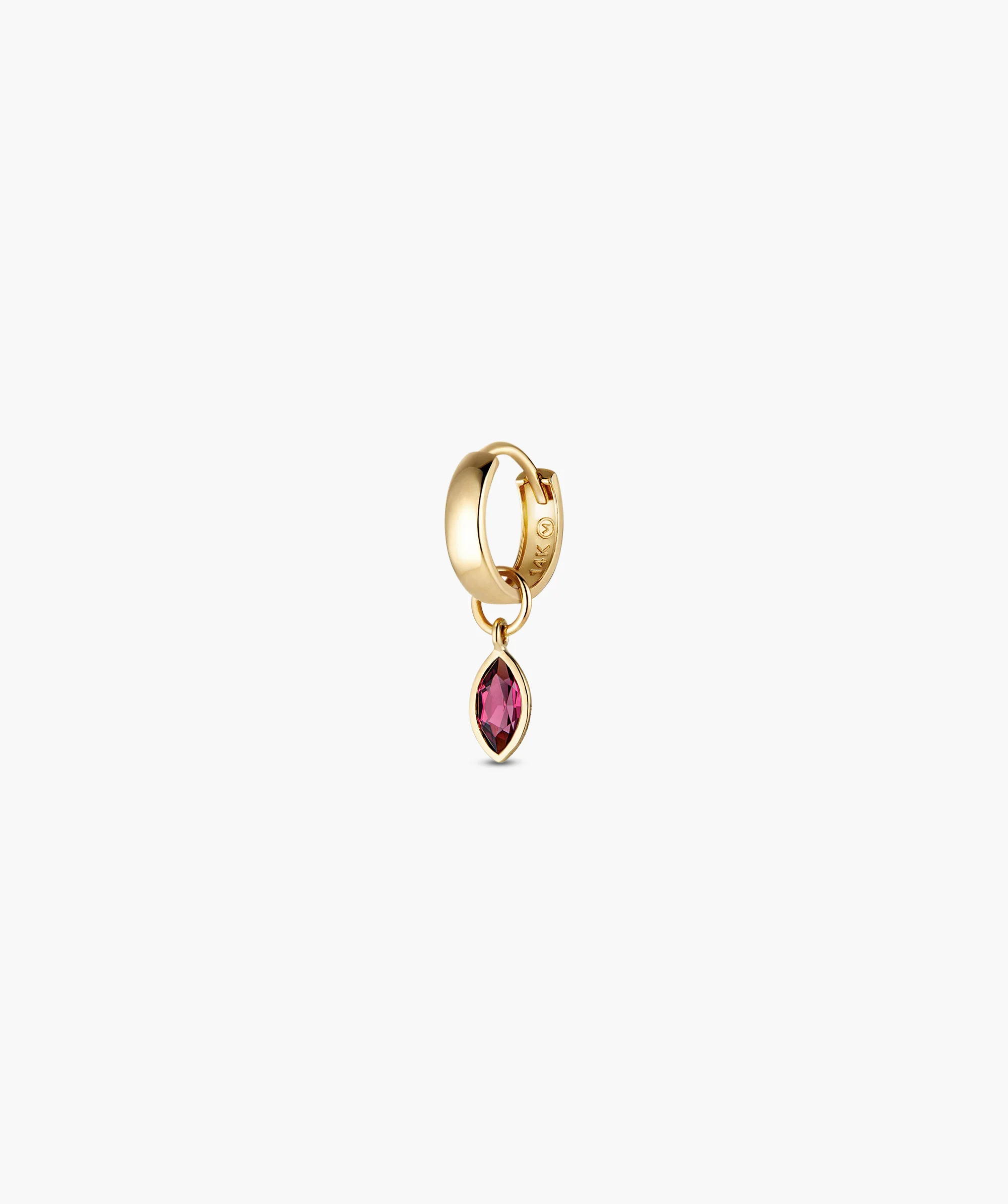 Marquise Gemstone Hoop Charm - Image 6