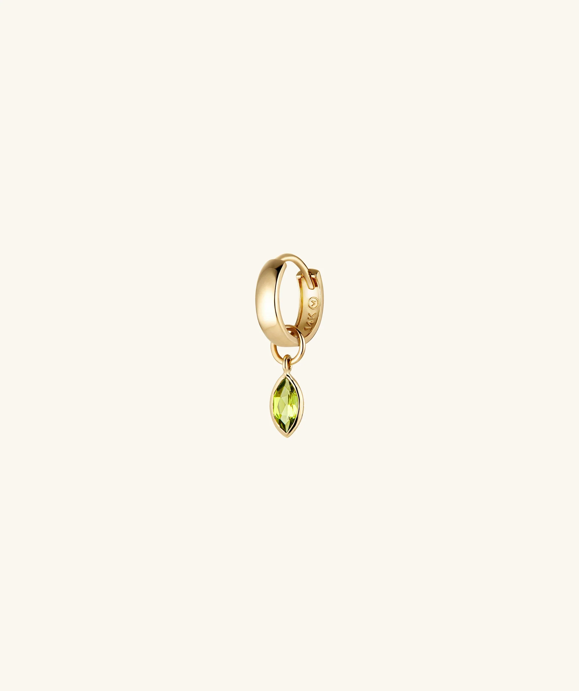Marquise Gemstone Hoop Charm - Image 9