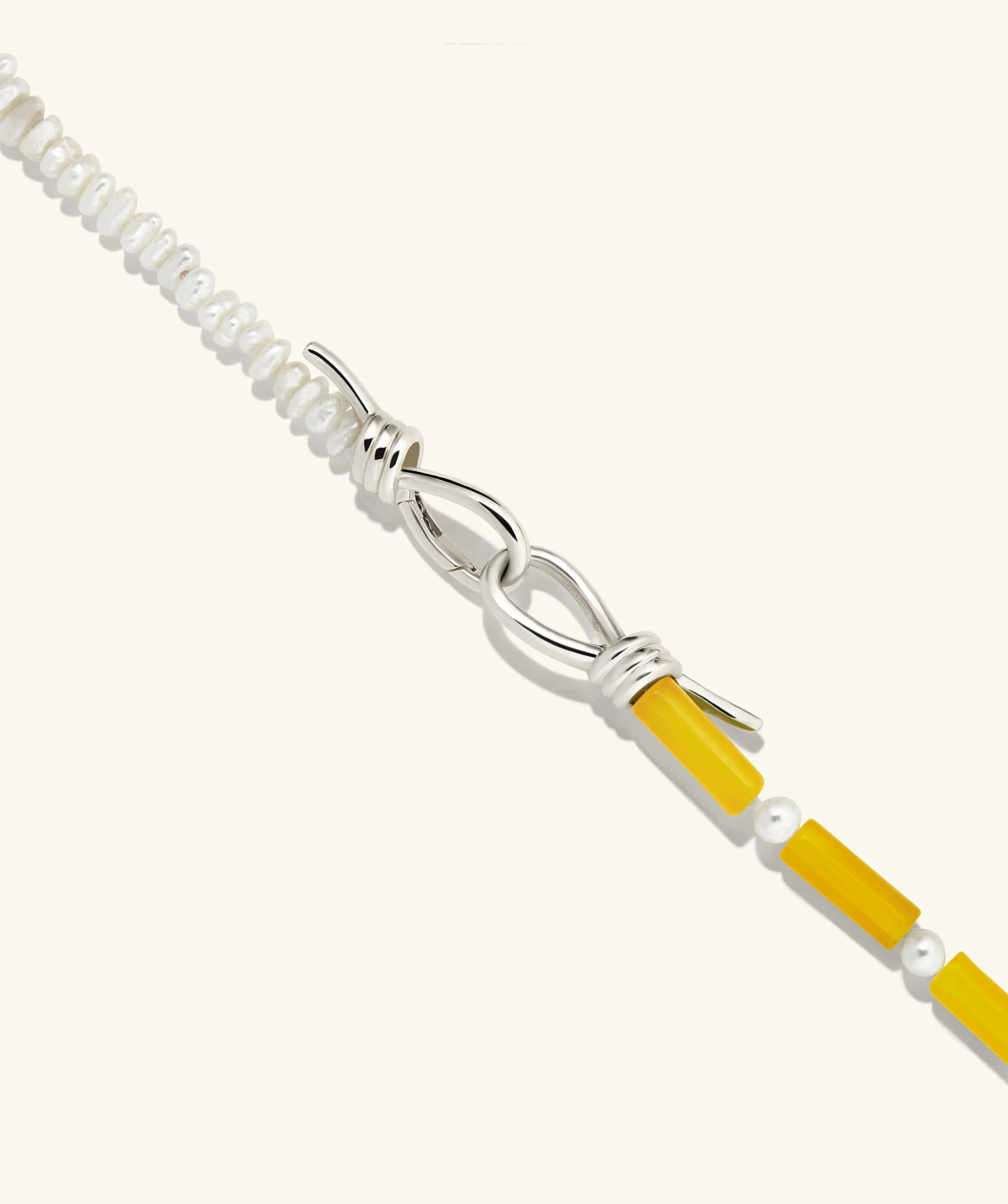 Maya Caged Pearl Necklace - Image 3