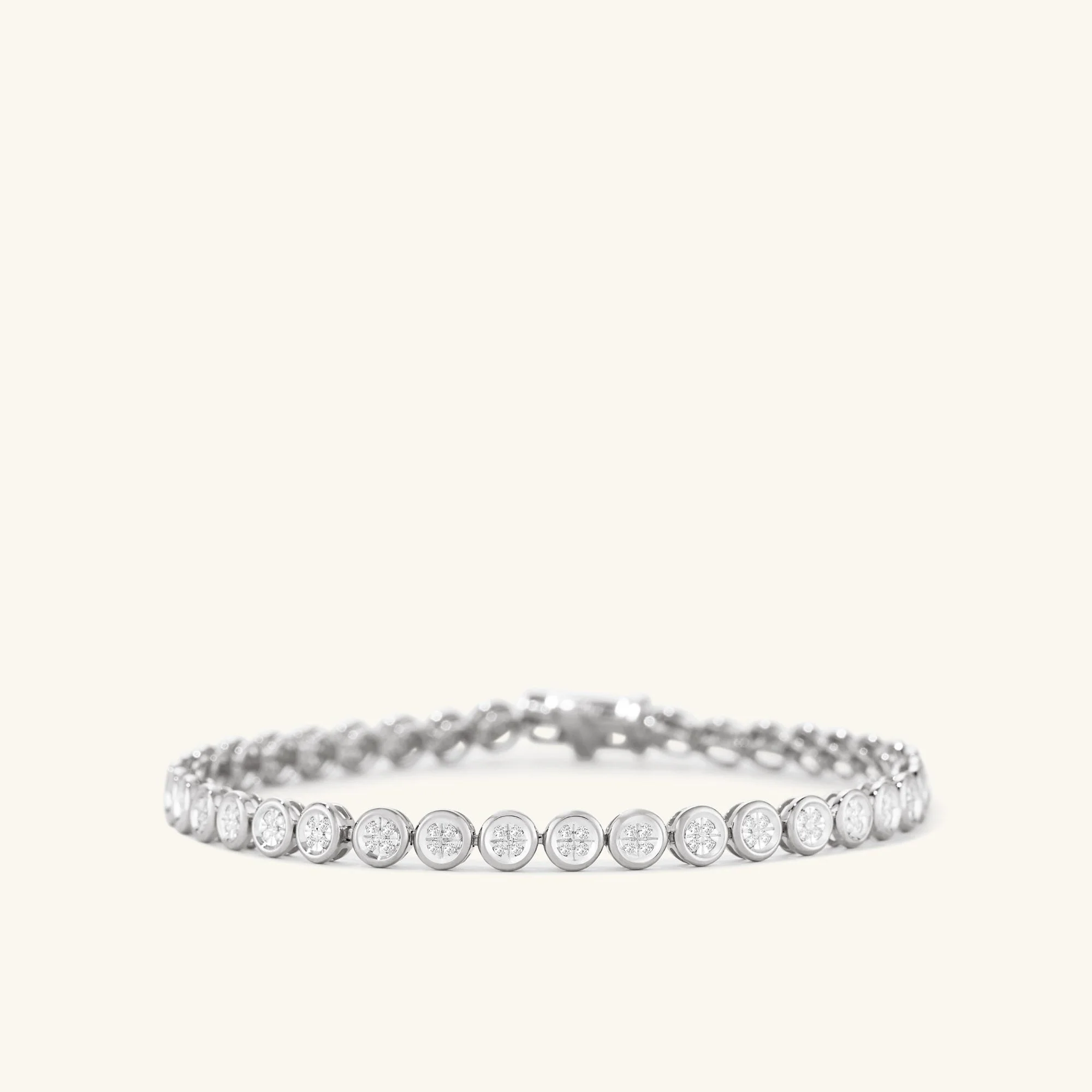 Micro-Pavé Diamond Rivière Bracelet - Image 11