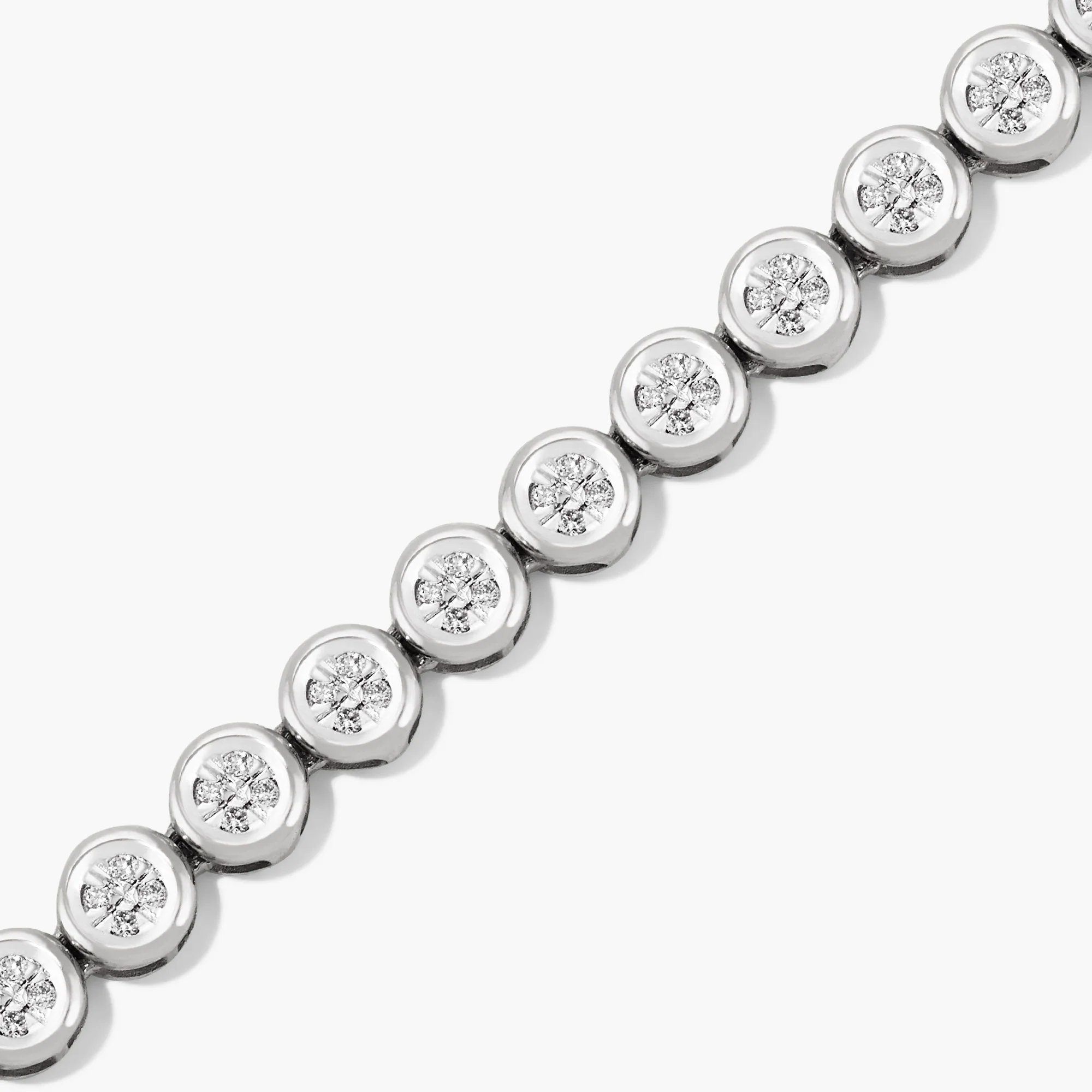 Micro-Pavé Diamond Rivière Bracelet - Image 14