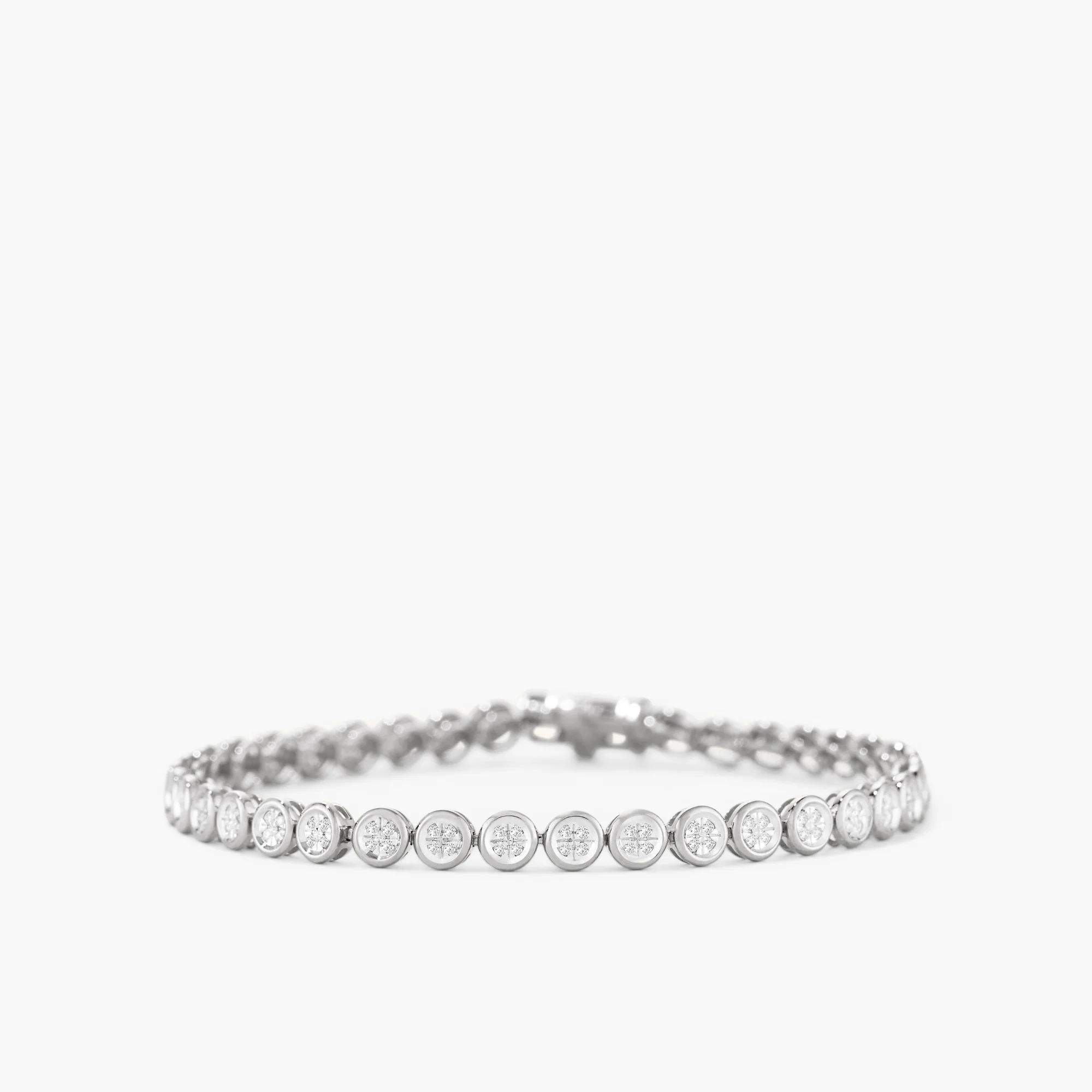 Micro-Pavé Diamond Rivière Bracelet - Image 7