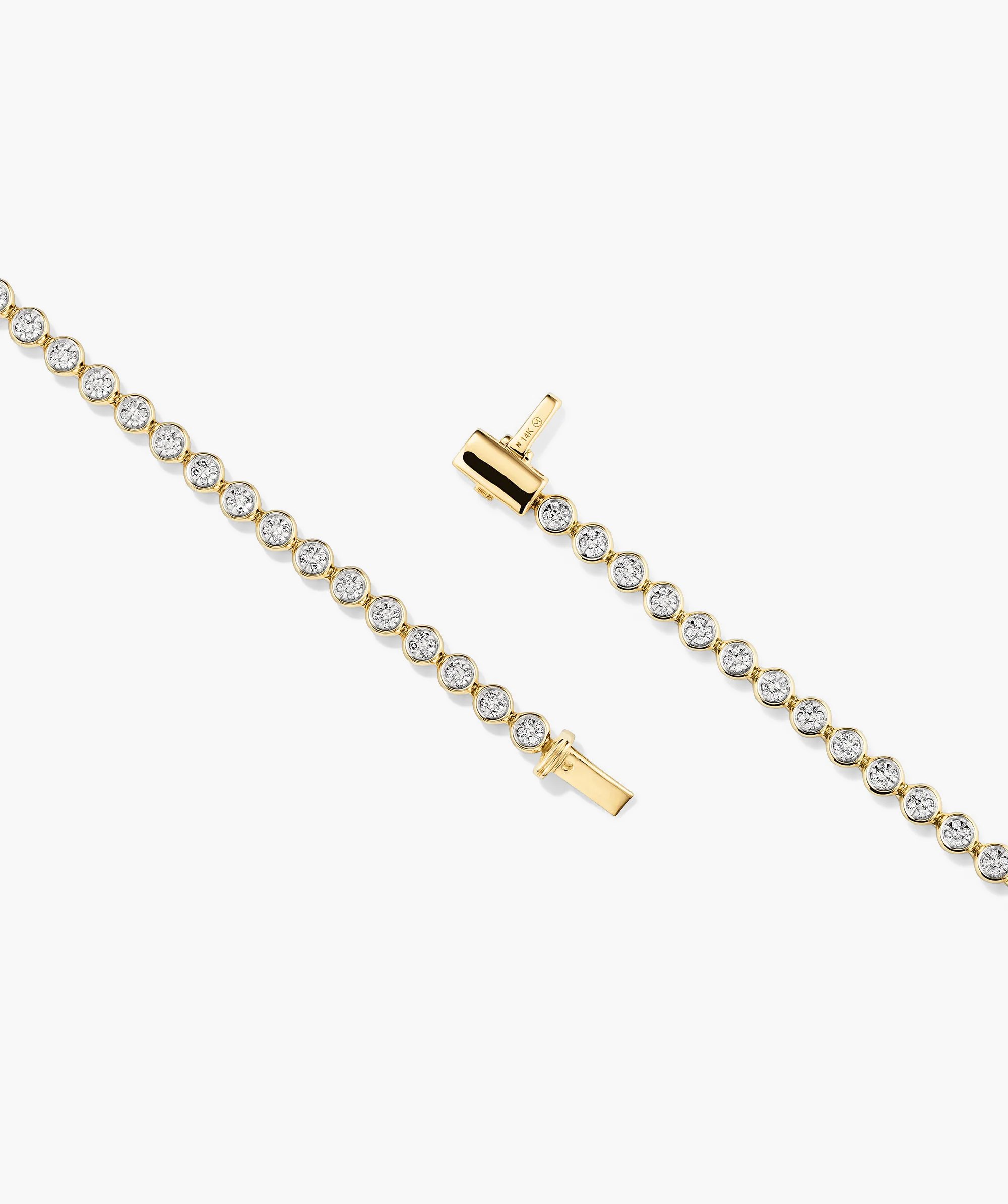Micro-Pavé Diamond Rivière Bracelet - Image 8