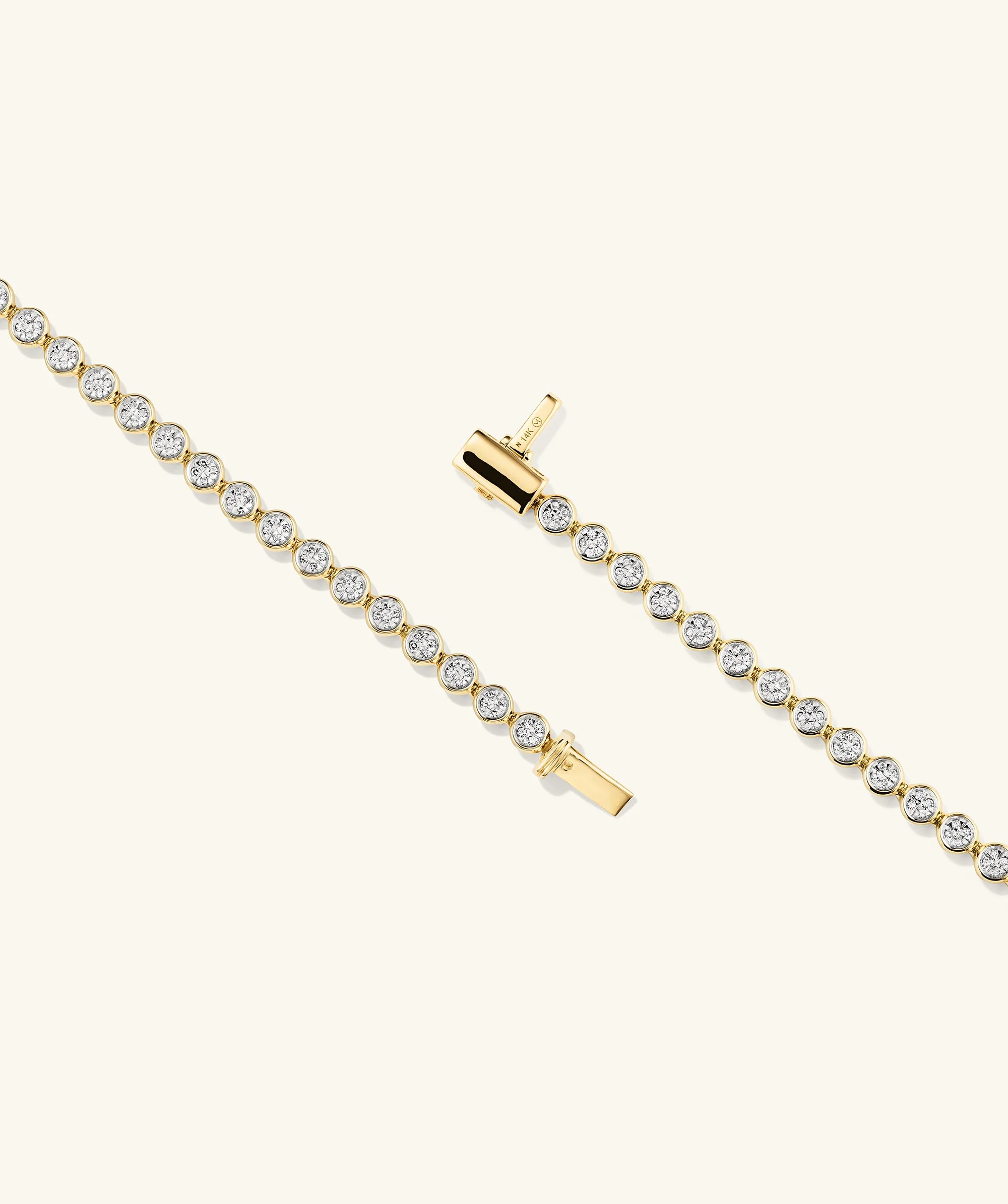 Micro-Pavé Diamond Rivière Bracelet - Image 9