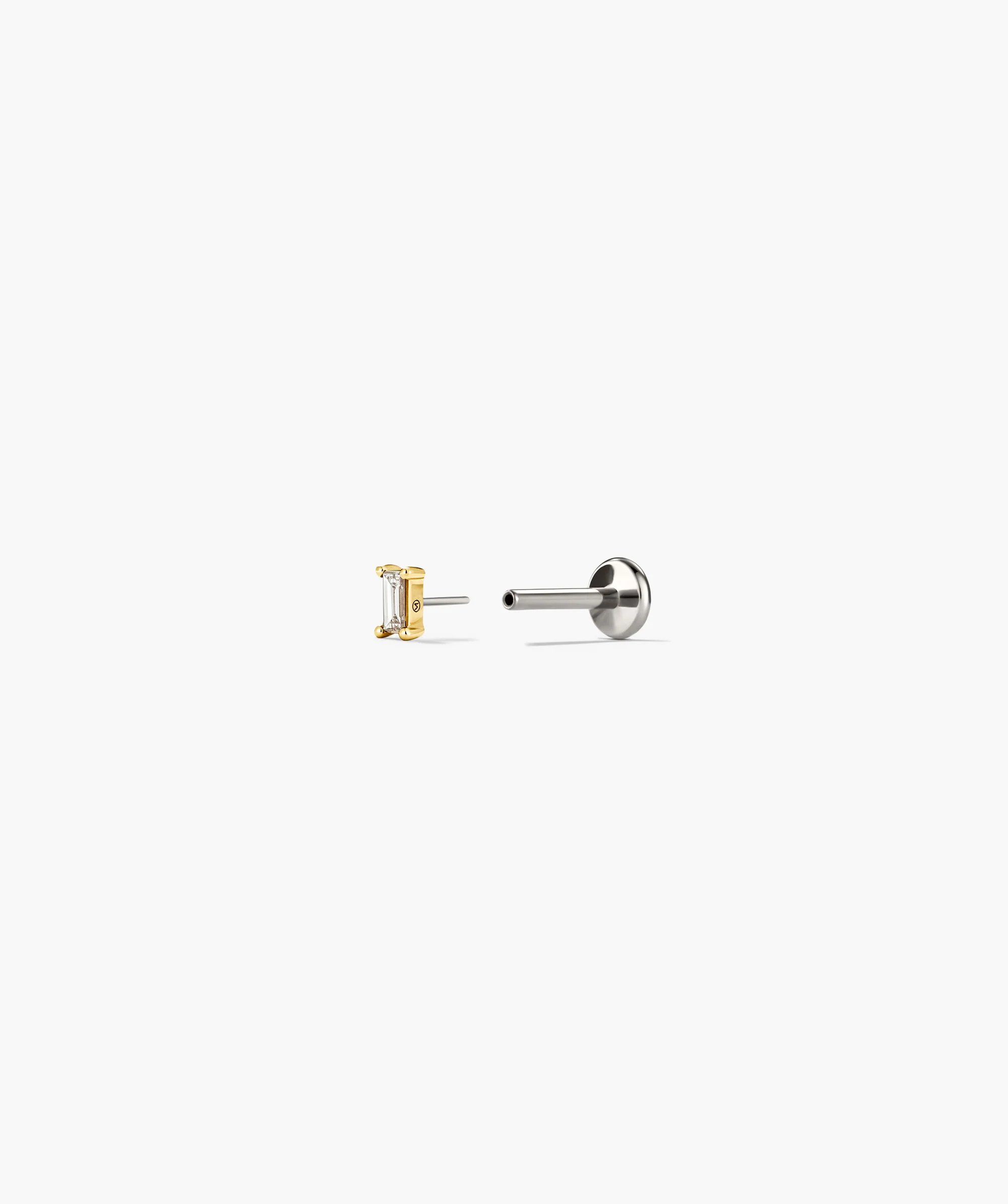 Single Mini Baguette Stud - Image 8