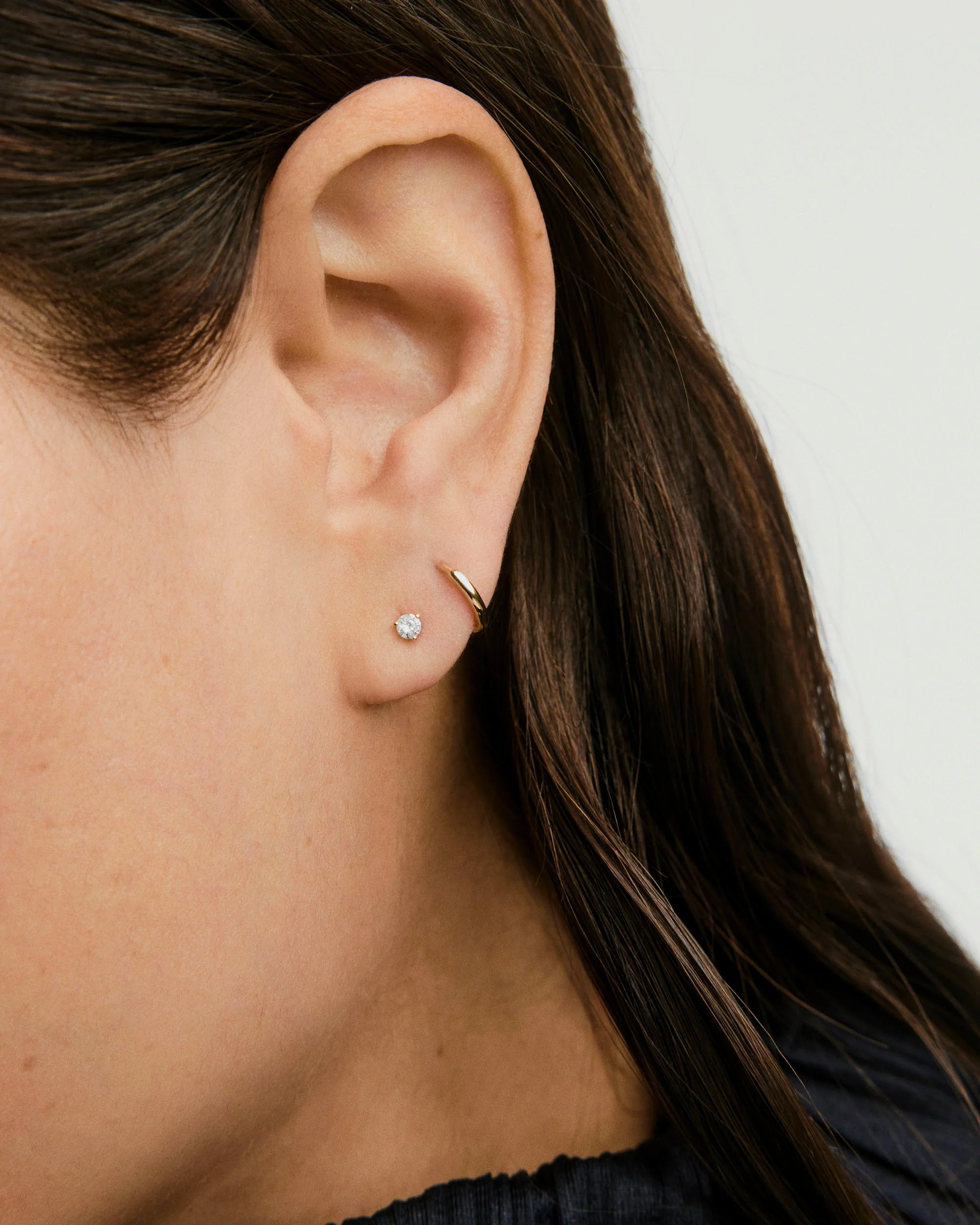 Single Diamond Mini Stud - Image 3