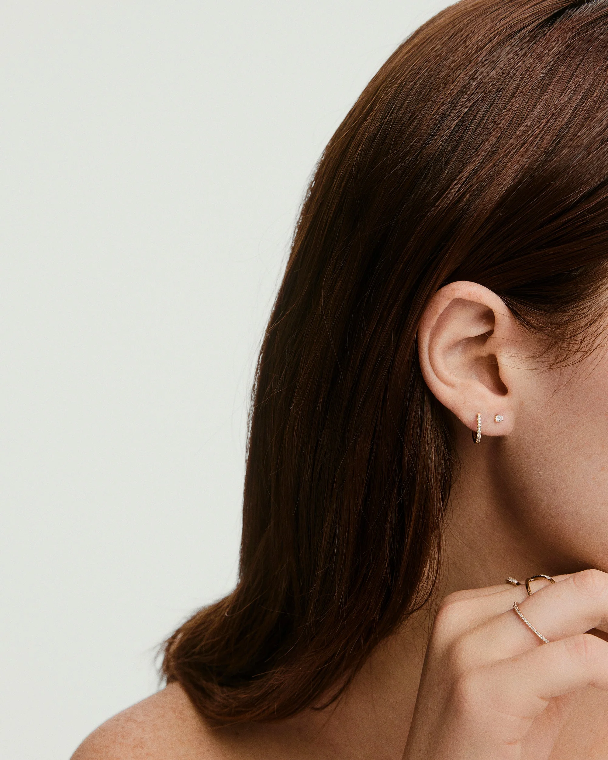 Single Diamond Mini Stud - Image 6