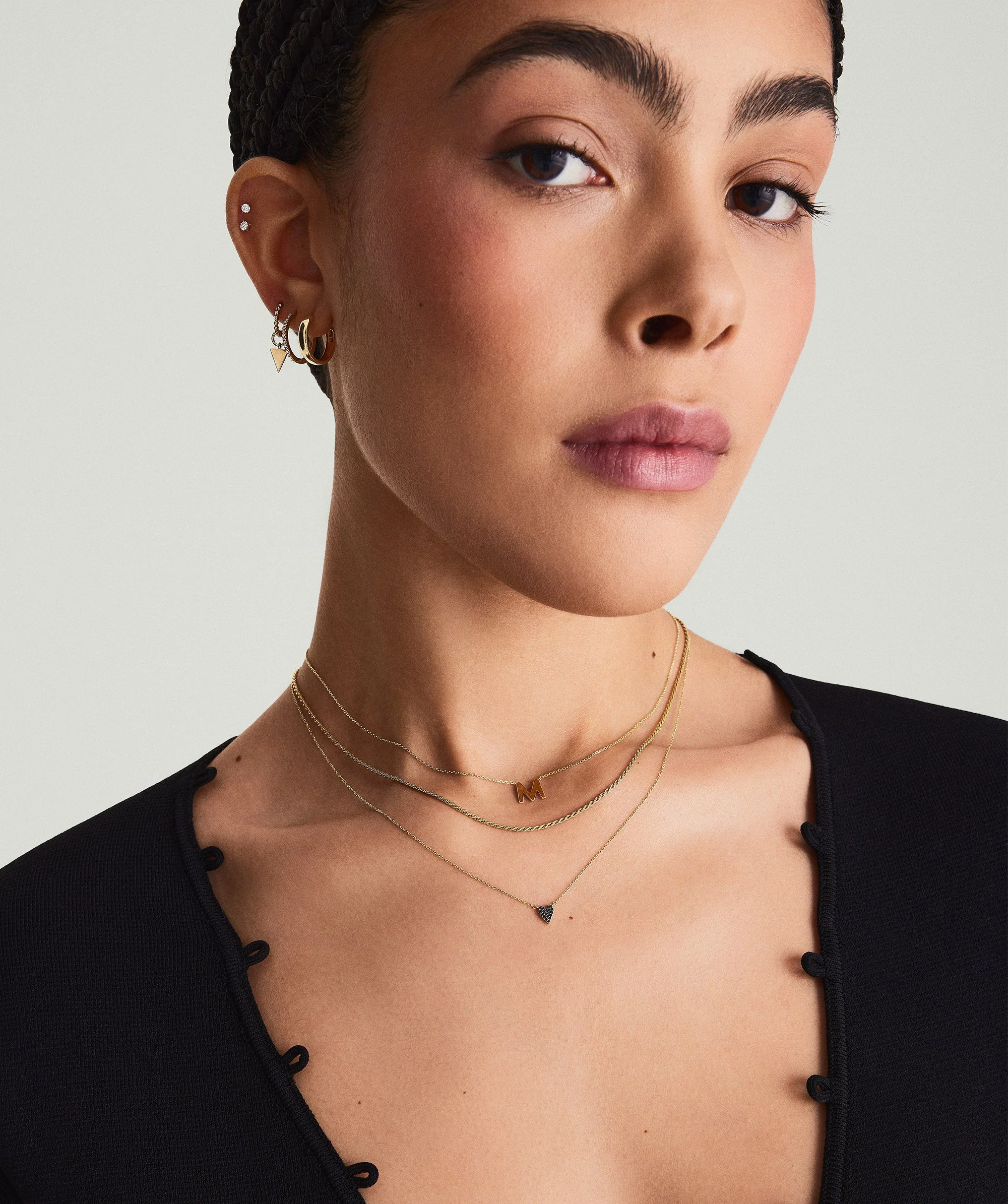 Mini Heart Pavé Diamond Necklace - Image 11