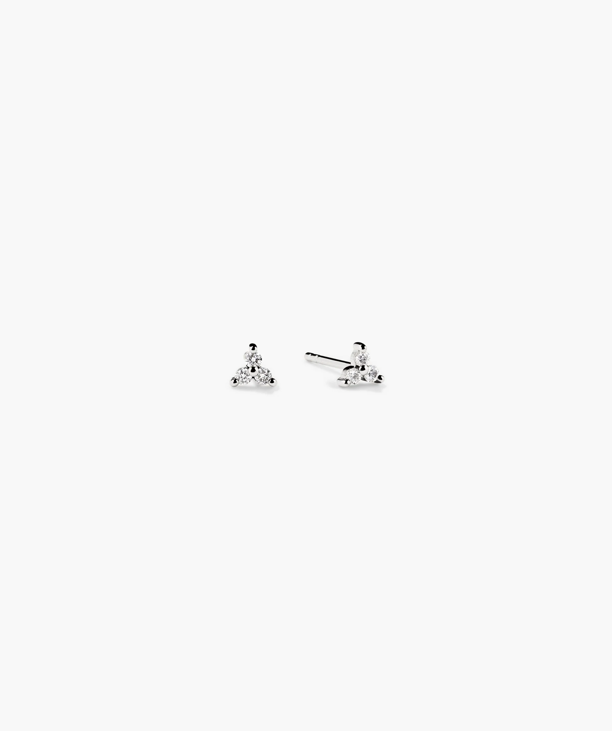Mini Lotus Diamond Studs - Image 4
