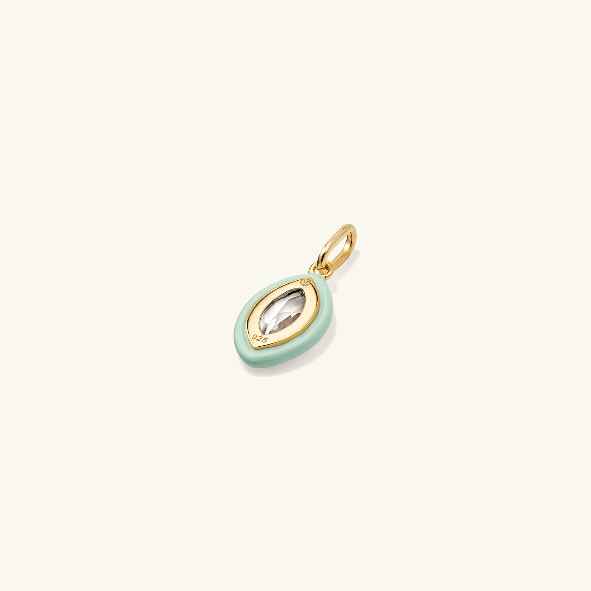 Mosaic Enamel Marquise Pendant - Image 11