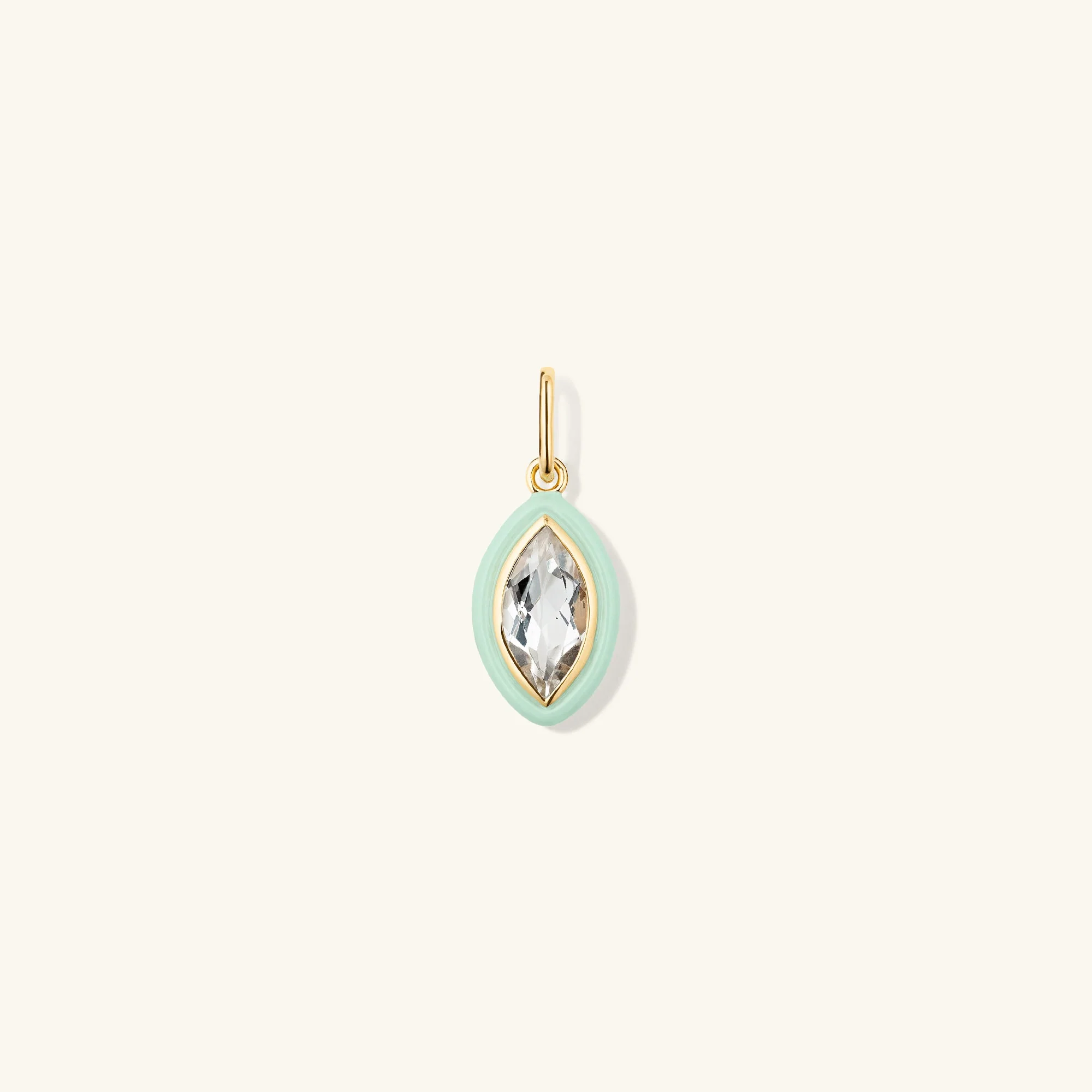 Mosaic Enamel Marquise Pendant - Image 12