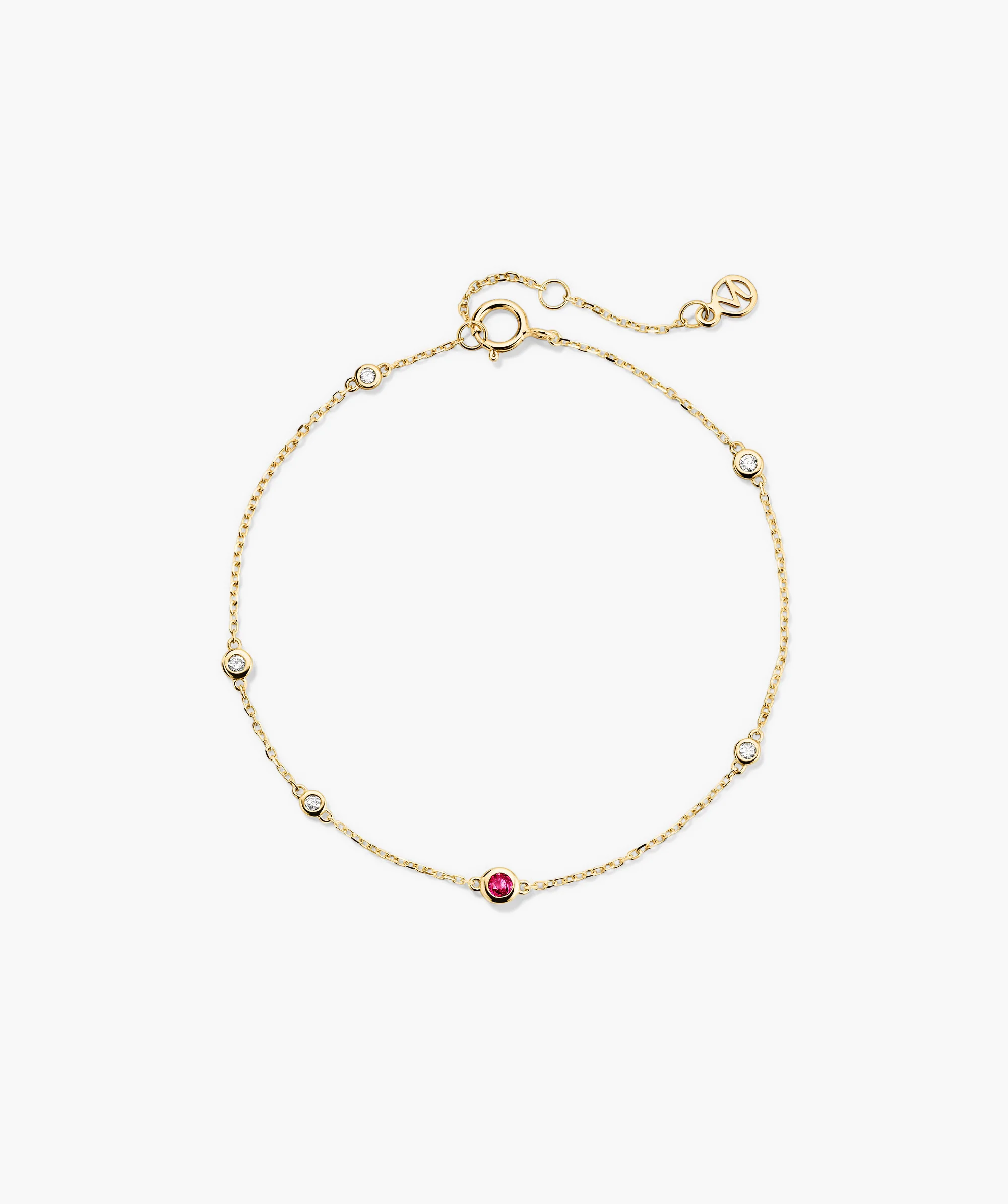 Multi Gemstone Station Bracelet - Image 10